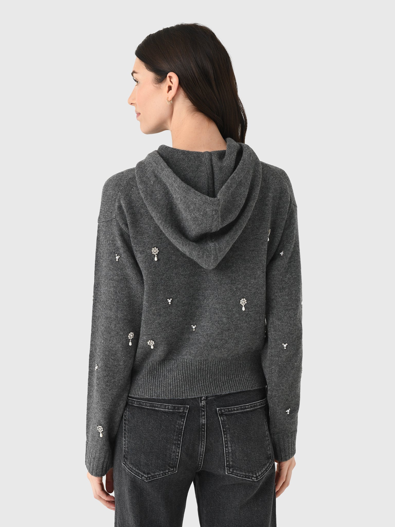 Simkhai Women's Karmen Embellished Cashmere Hoodie - Image 4
