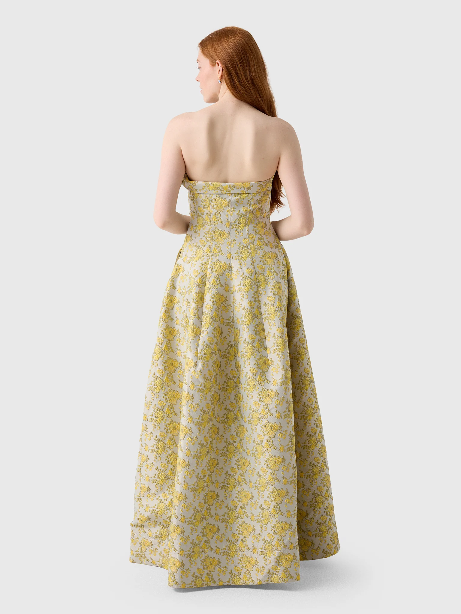 Simkhai Women's Octavia Jacquard Strapless Gown - Image 3