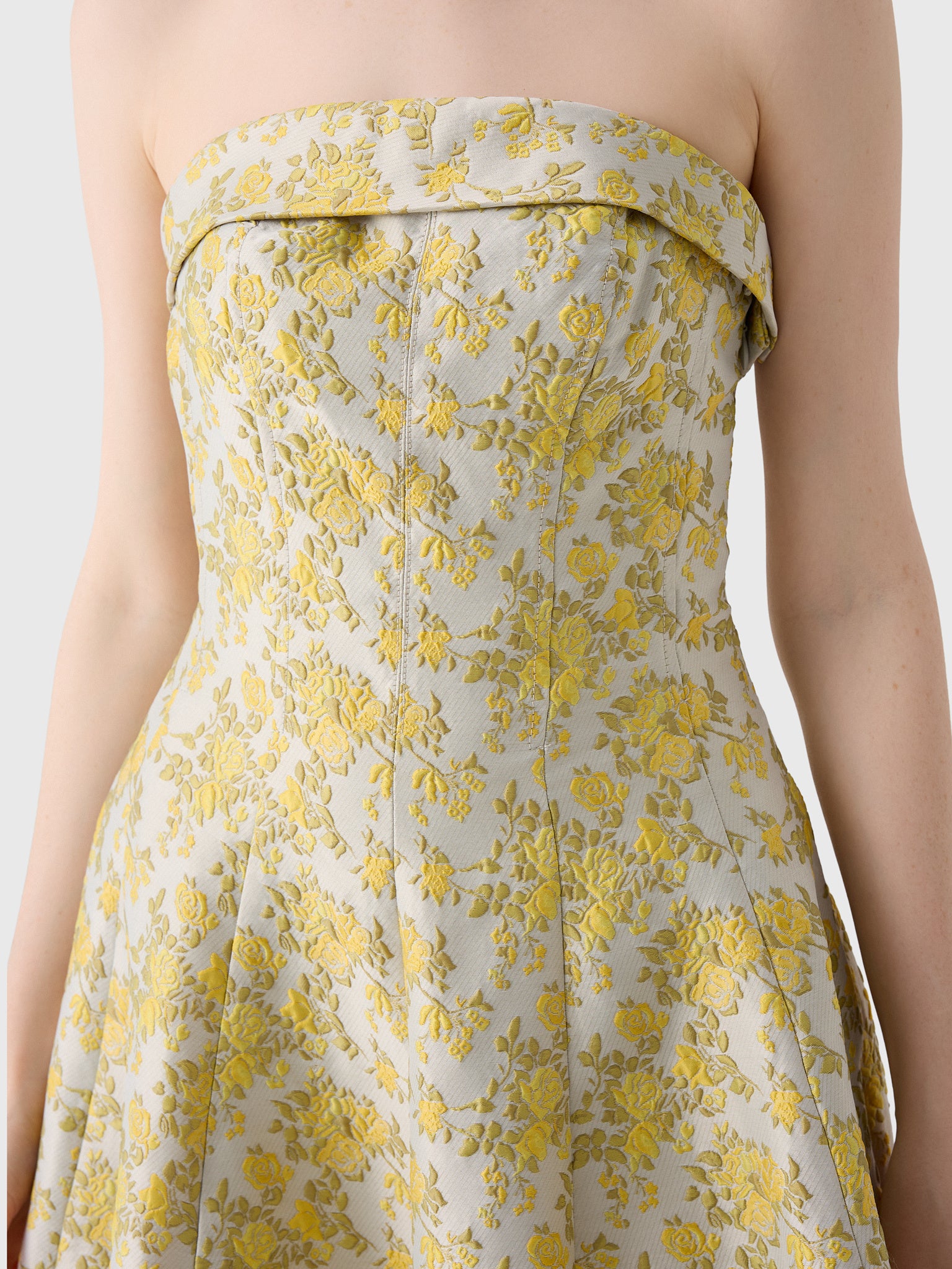 Simkhai Women's Octavia Jacquard Strapless Gown - Image 4