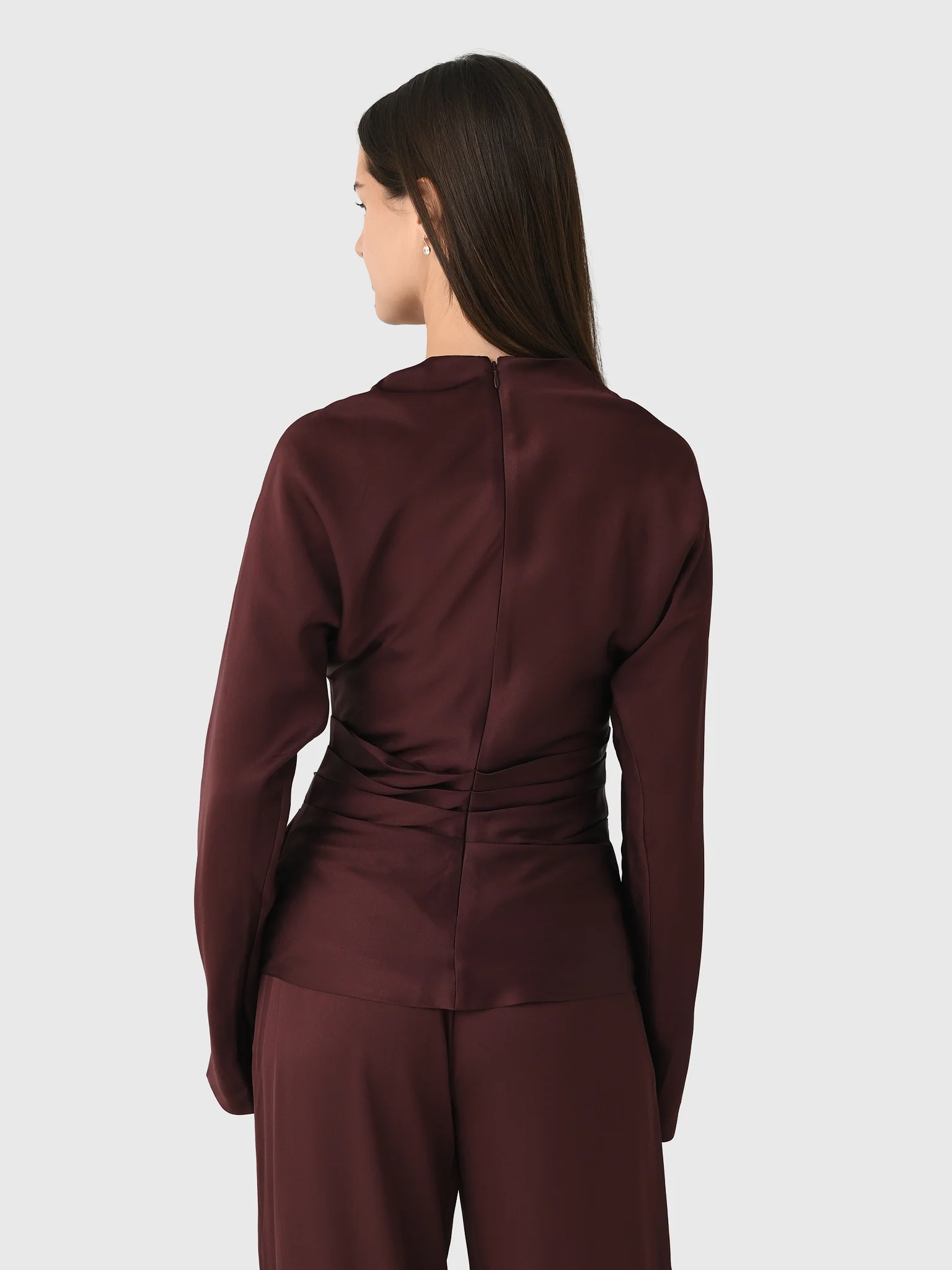 Simkhai Women's Victoria Draped Satin Top - Image 4
