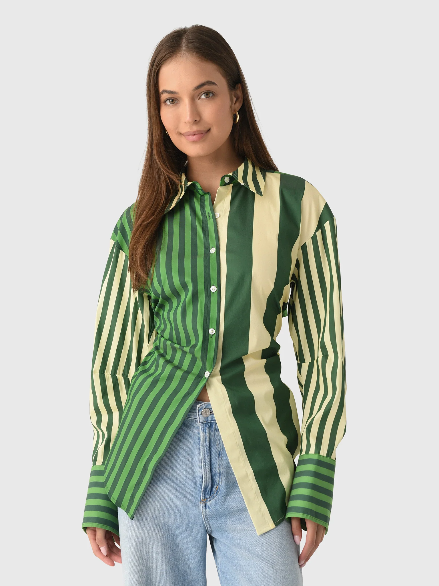 Simon Miller Women's Loch Poplin Button-Down Shirt