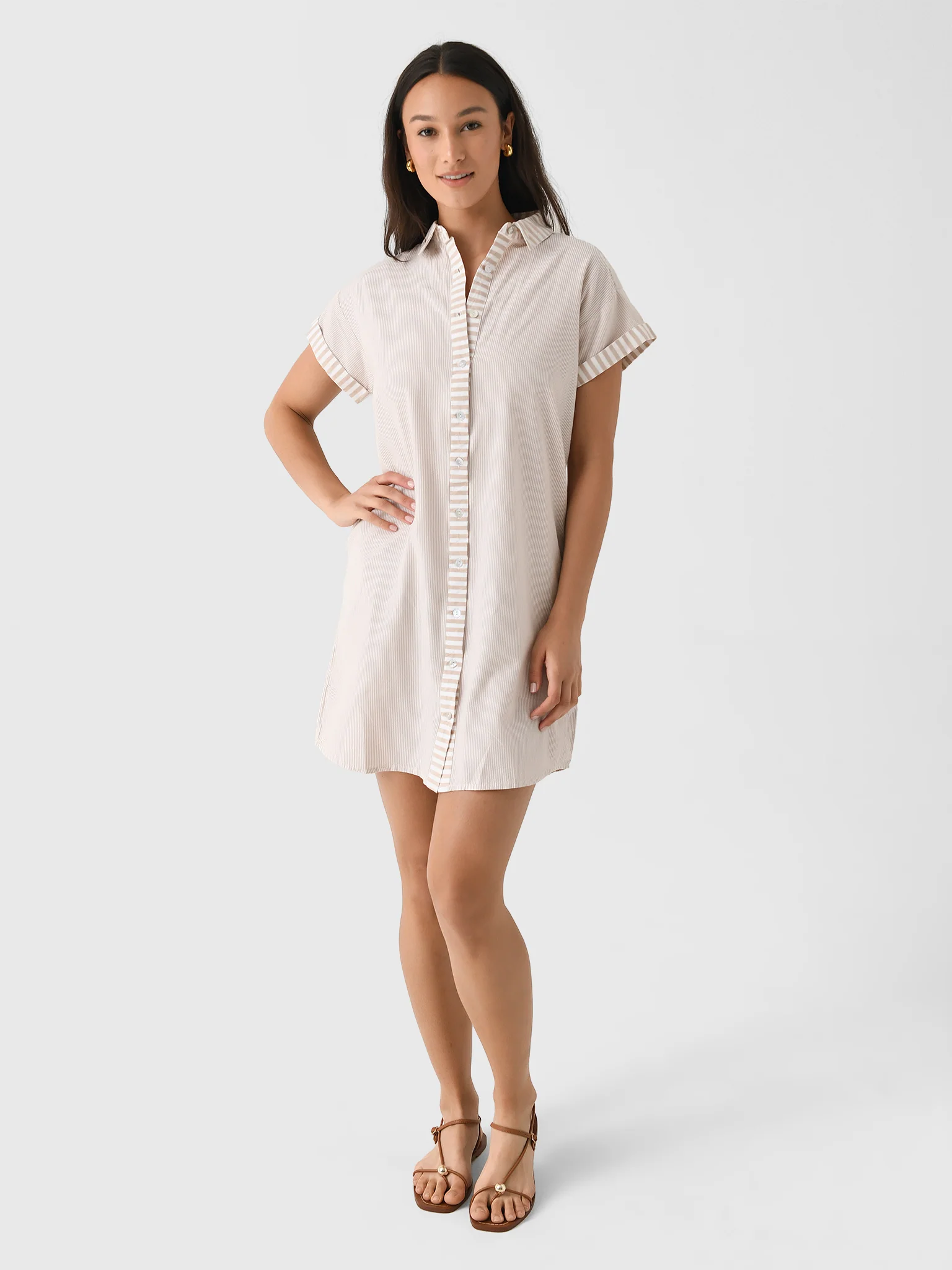 Sitano Women's Riga Short Sleeve Short Dress - Image 2