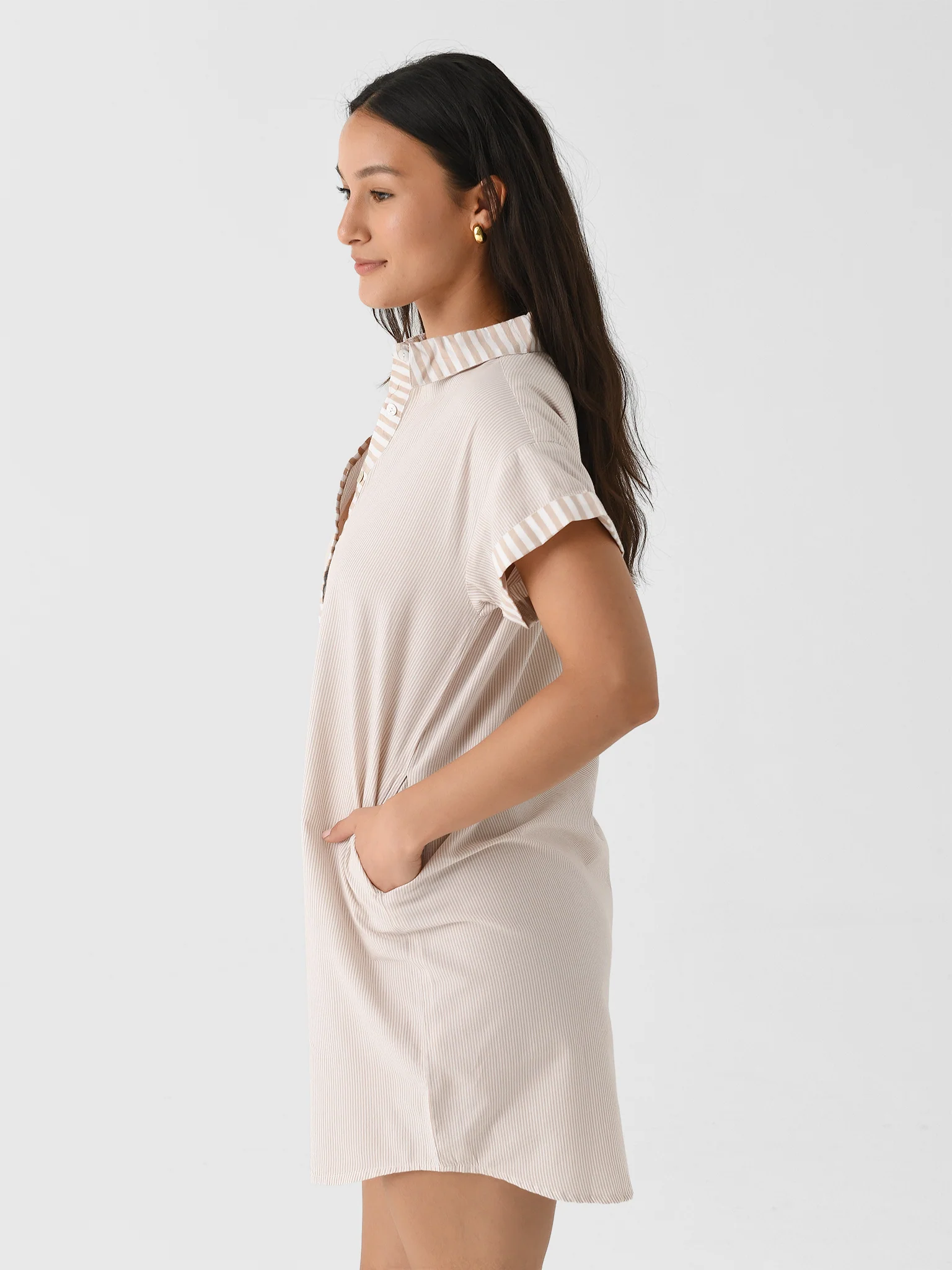 Sitano Women's Riga Short Sleeve Short Dress - Image 3