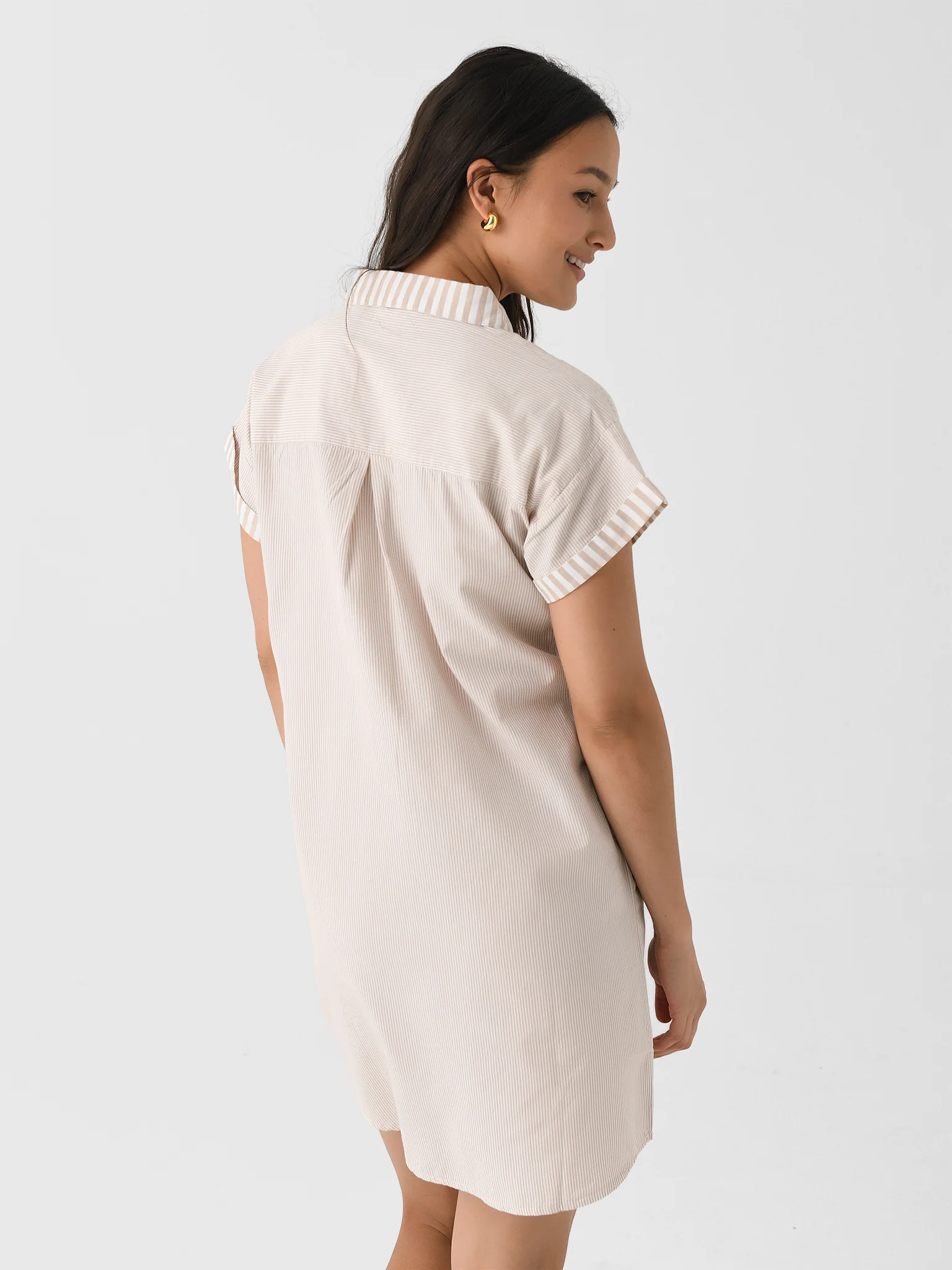 Sitano Women's Riga Short Sleeve Short Dress - Image 4