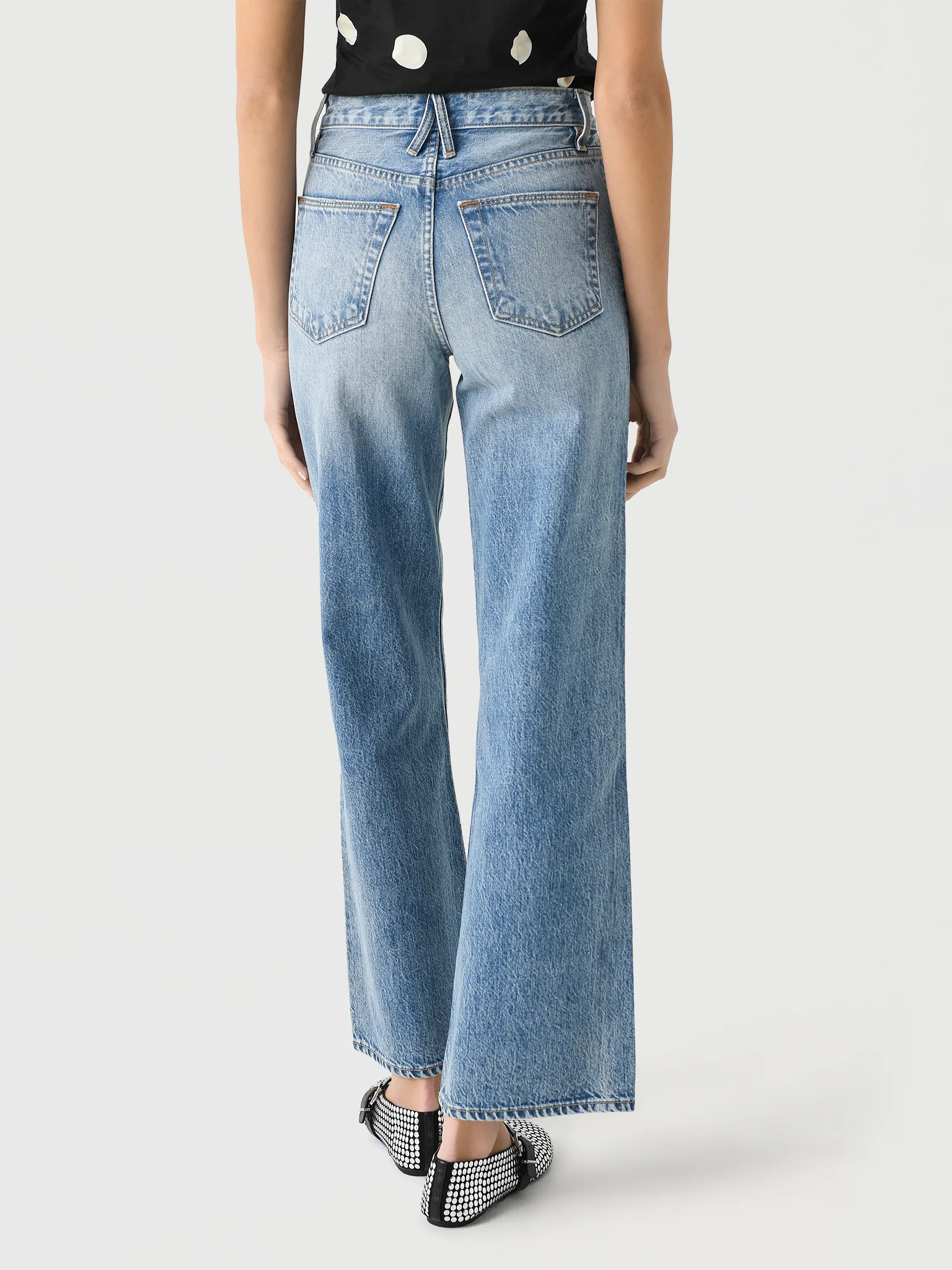SLVRLAKE Women's Grace Wide Leg Jean - Image 8