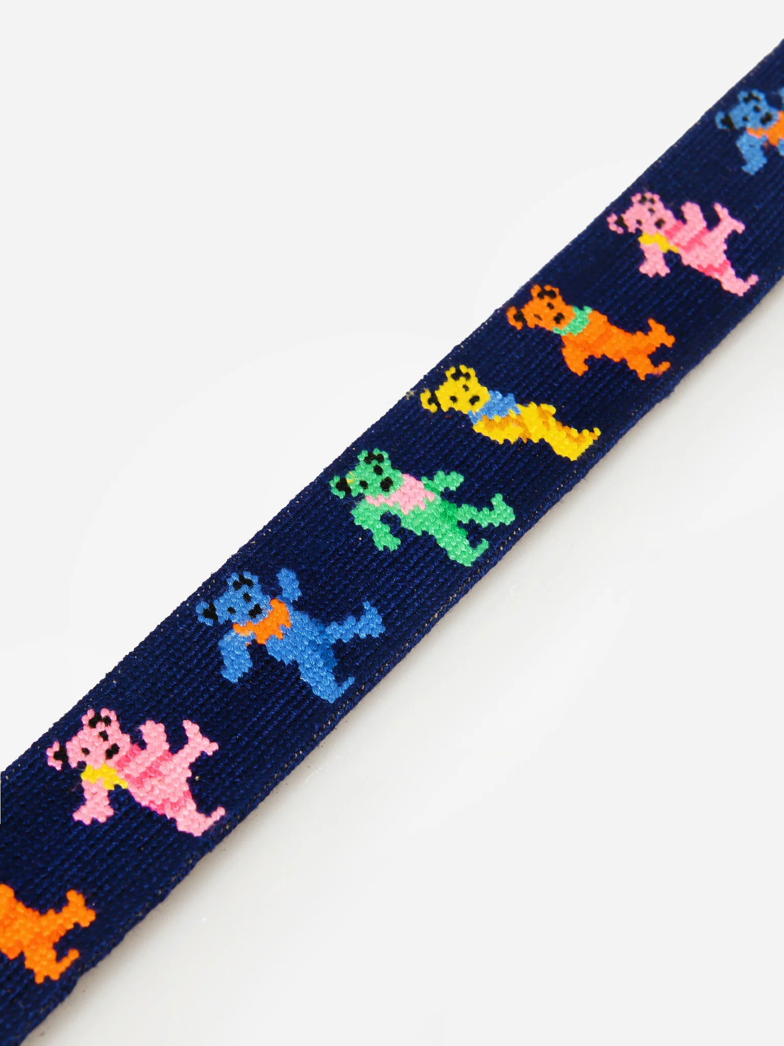 Smathers & Branson Men's Dancing Bears Needlepoint Belt - Image 3