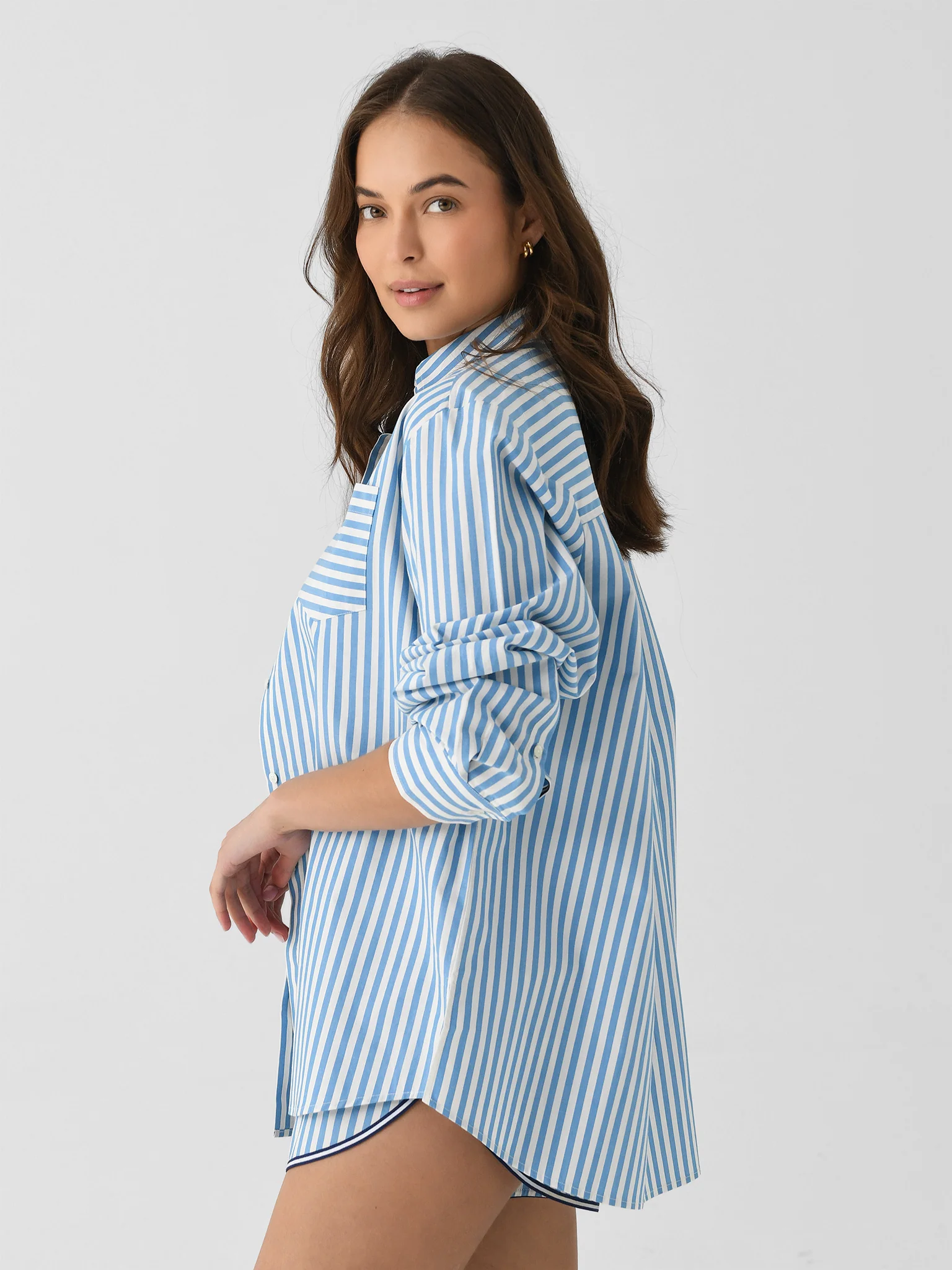 Solid + Striped Women's Avril Button-Down Shirt - Image 4