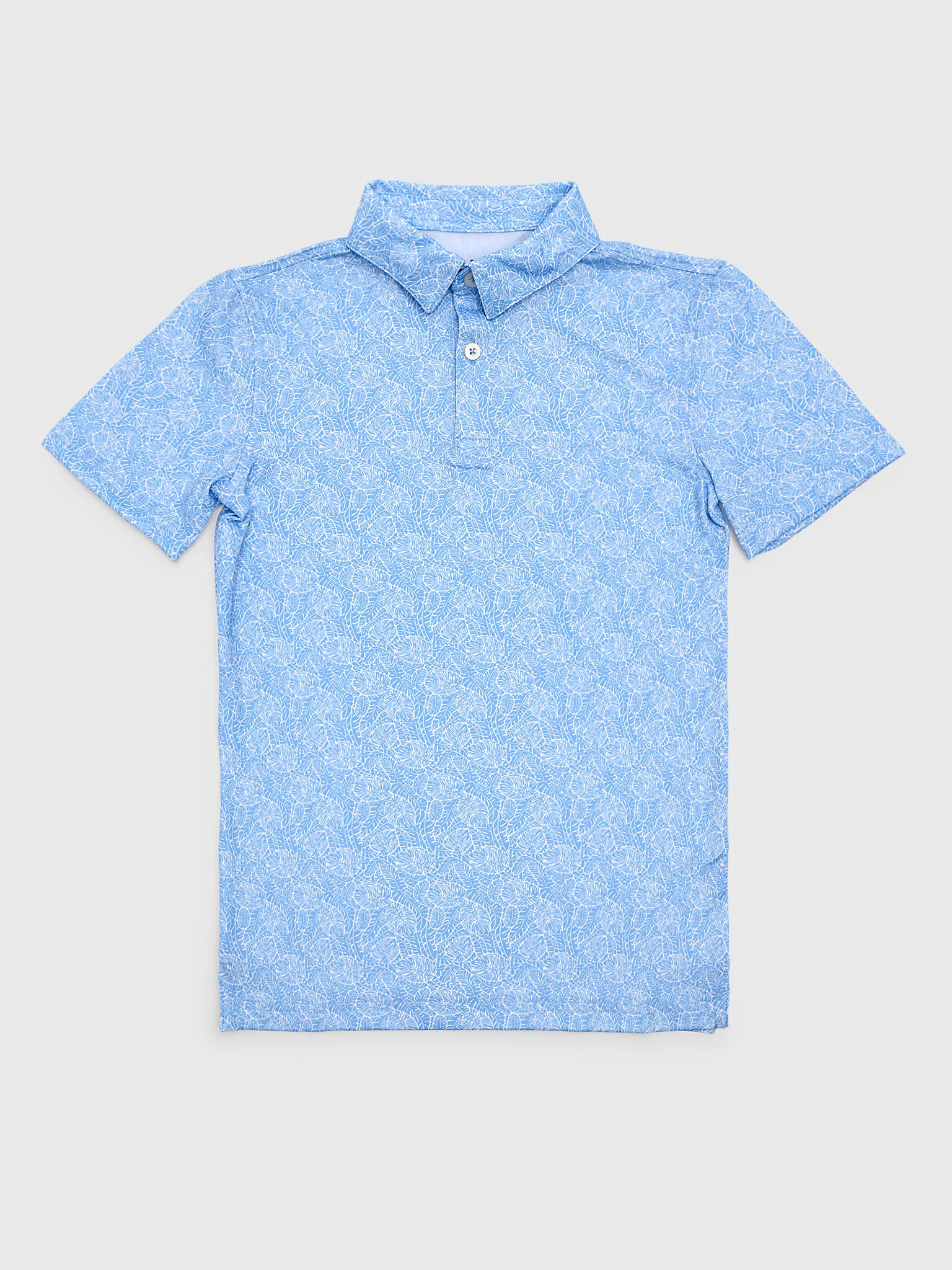 Southern Tide Boys' Driver Beach Palms Printed Performance Polo
