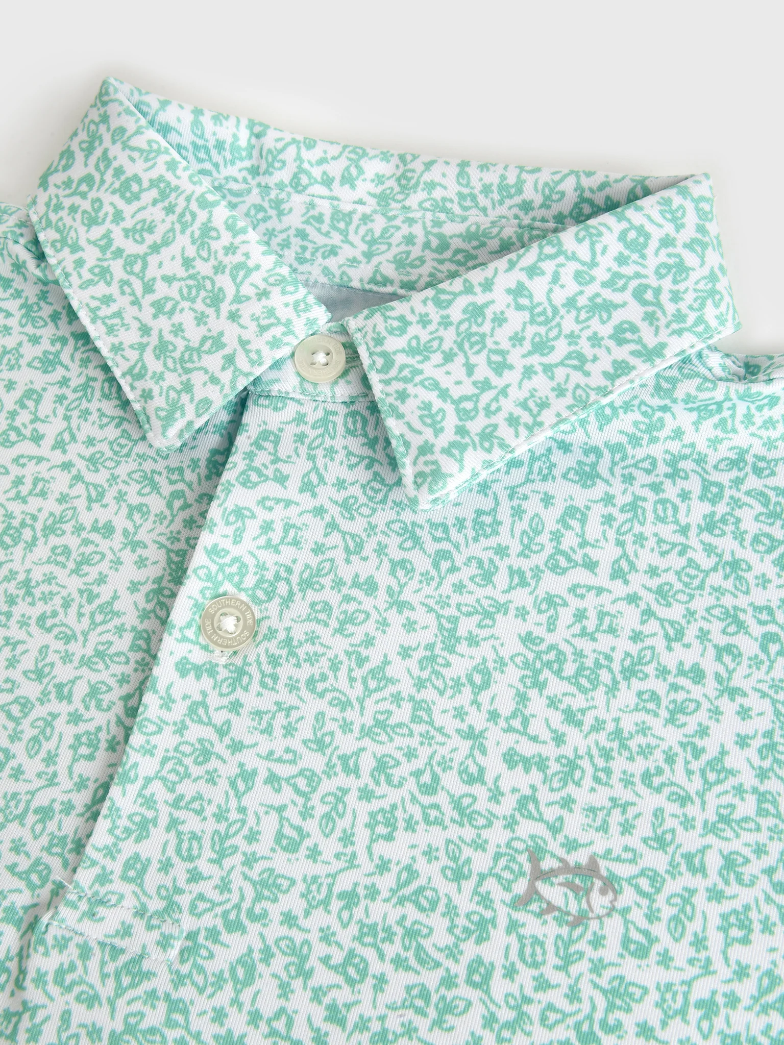 Southern Tide Boys' Flower Frenzy Performance Polo - Image 2