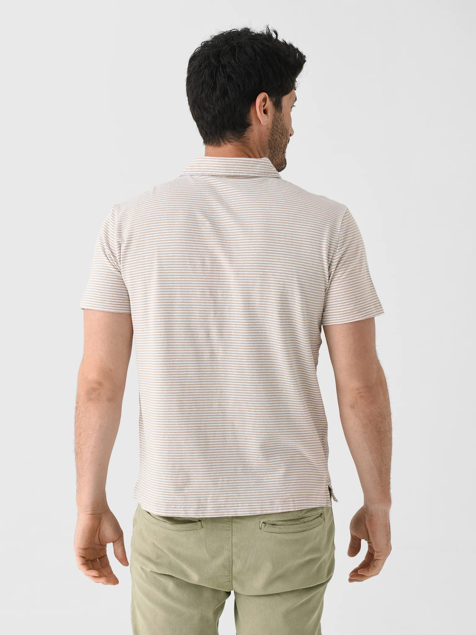 Southern Tide Men's Linen Cotton Sandwave Polo - Image 4