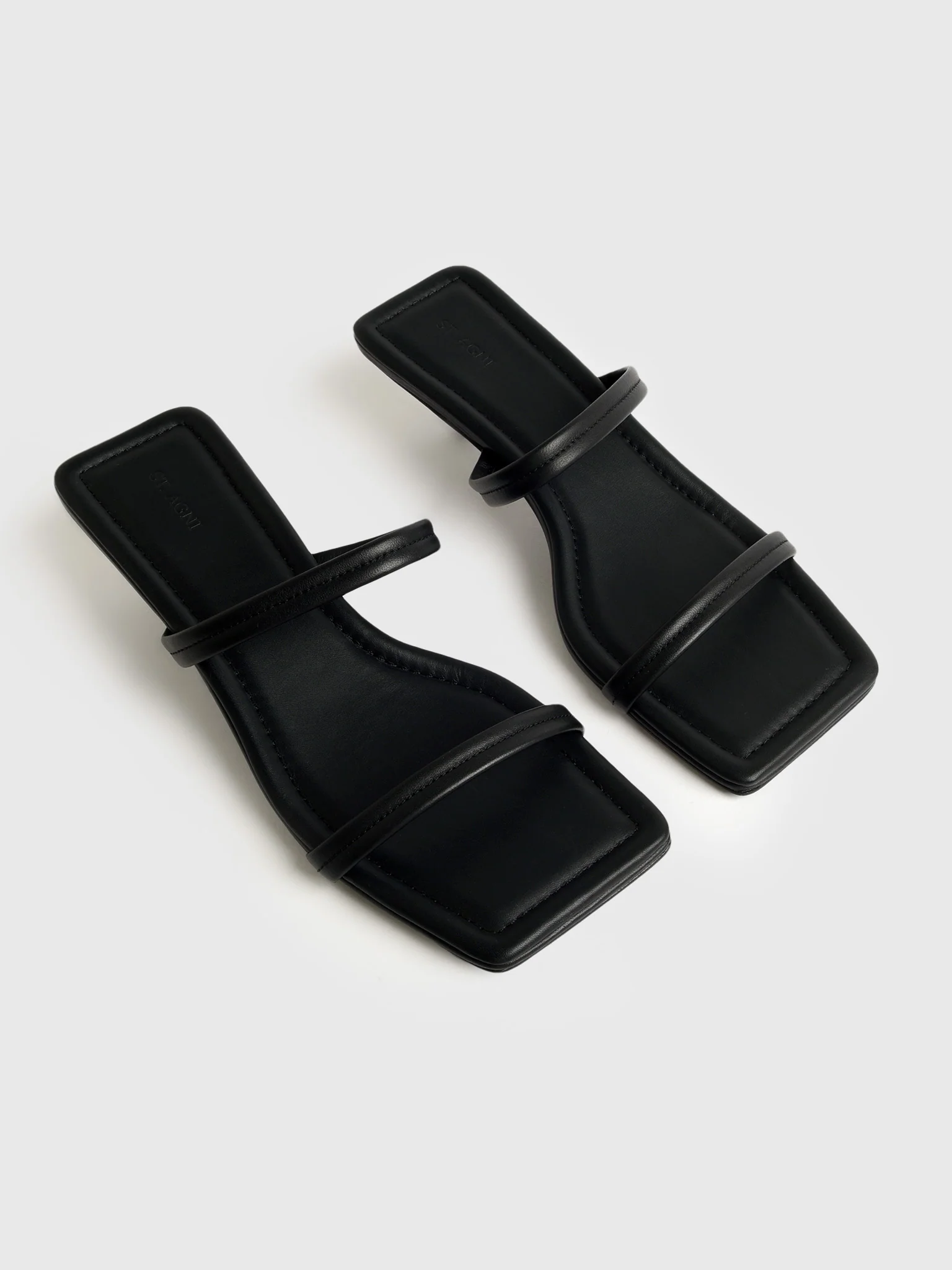 St. Agni Women's Fine Strap Kitten Heel