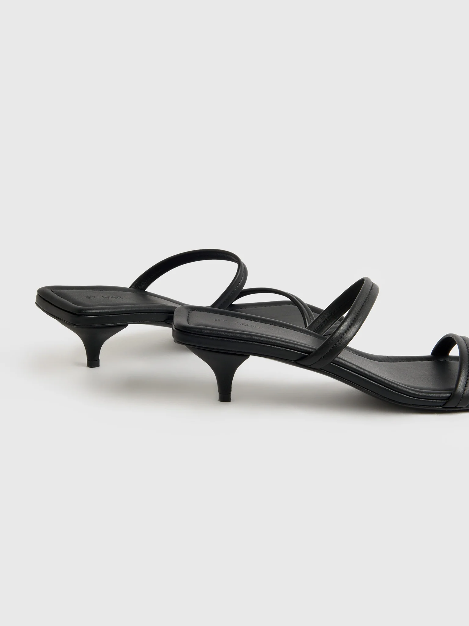 St. Agni Women's Fine Strap Kitten Heel - Image 5