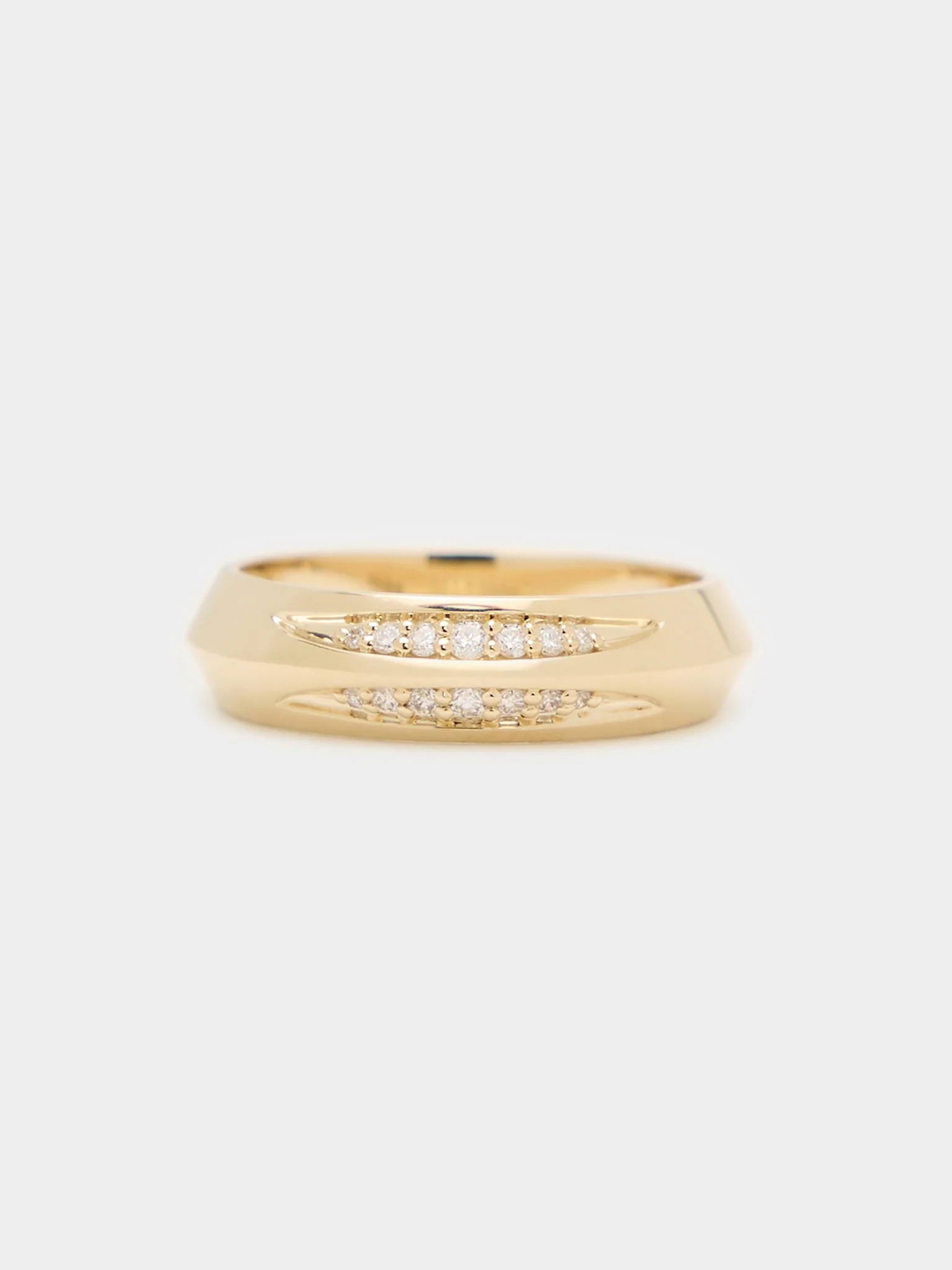 Stone And Strand Pavé Knife Edge Cigar Band