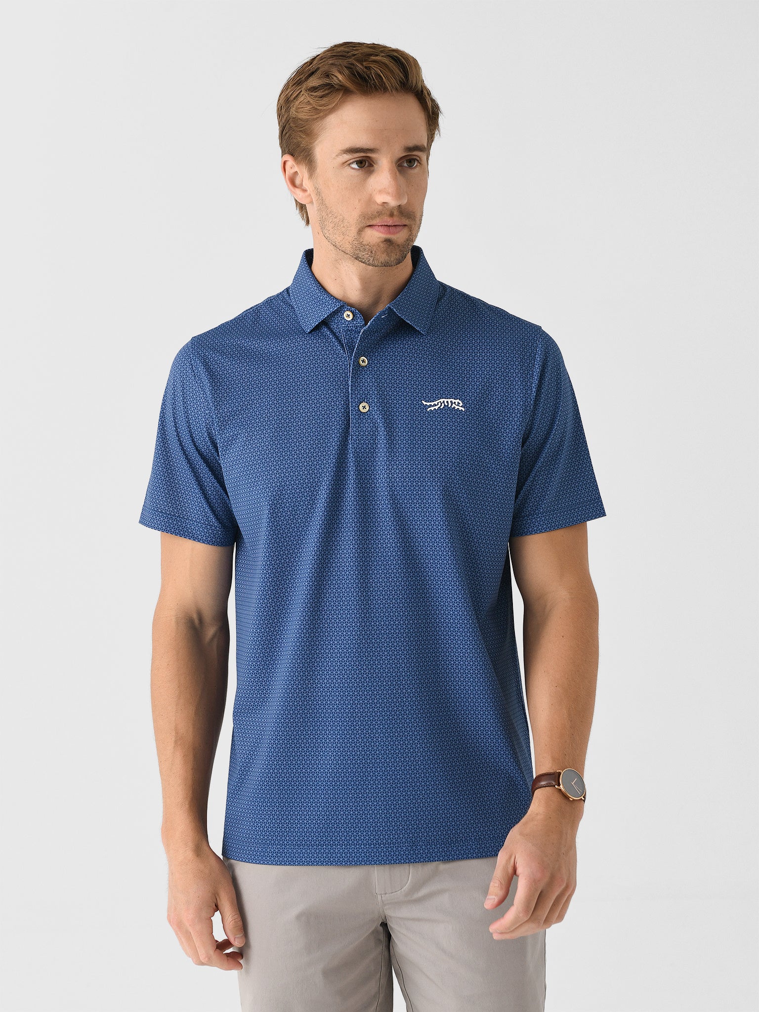 Sun Day Red Men's Heritage Cypress Multi Print Polo