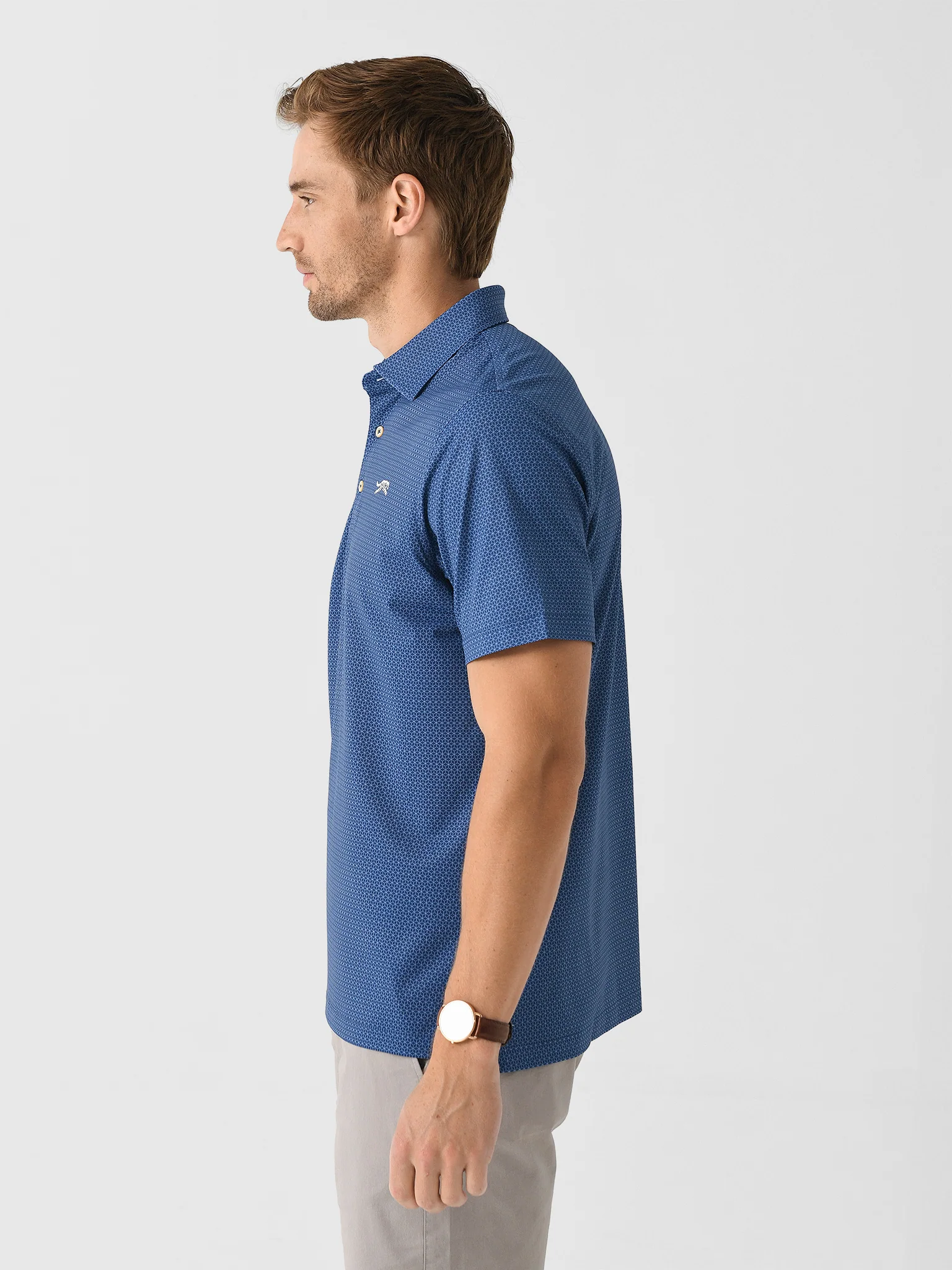 Sun Day Red Men's Heritage Cypress Multi Print Polo - Image 3