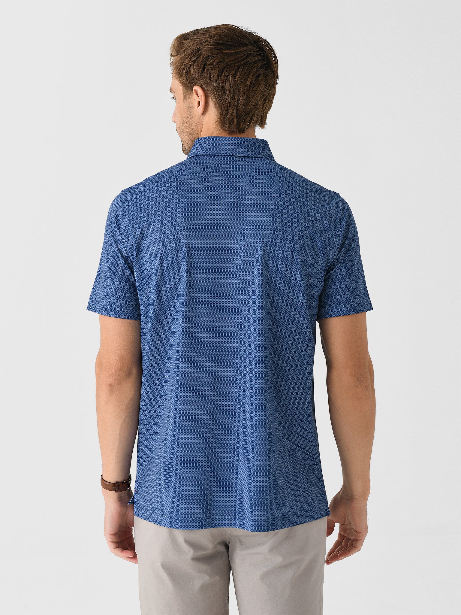 Sun Day Red Men's Heritage Cypress Multi Print Polo - Image 4