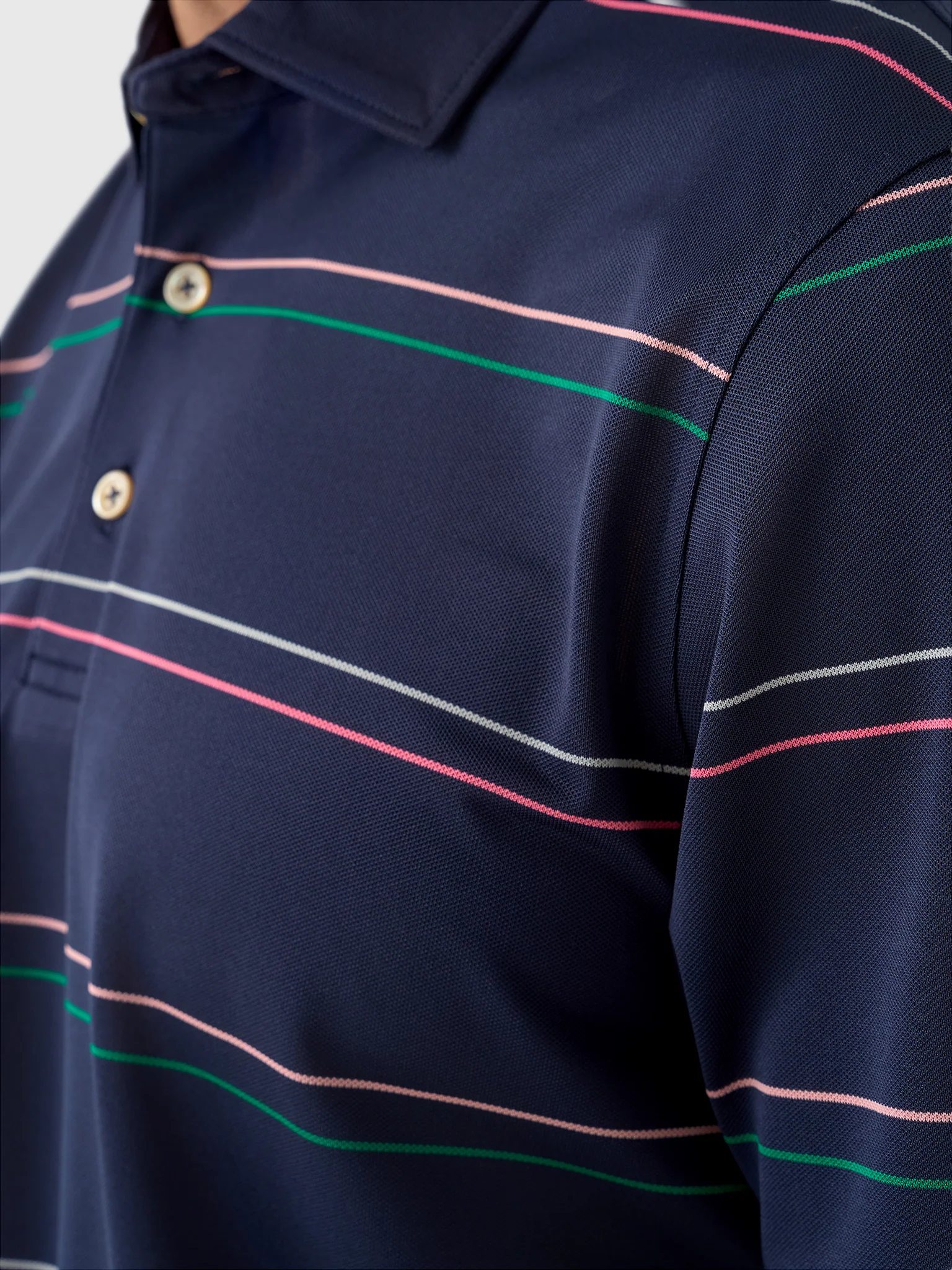 Sun Day Red Men's Heritage Jupiter Stripe Polo - Image 6