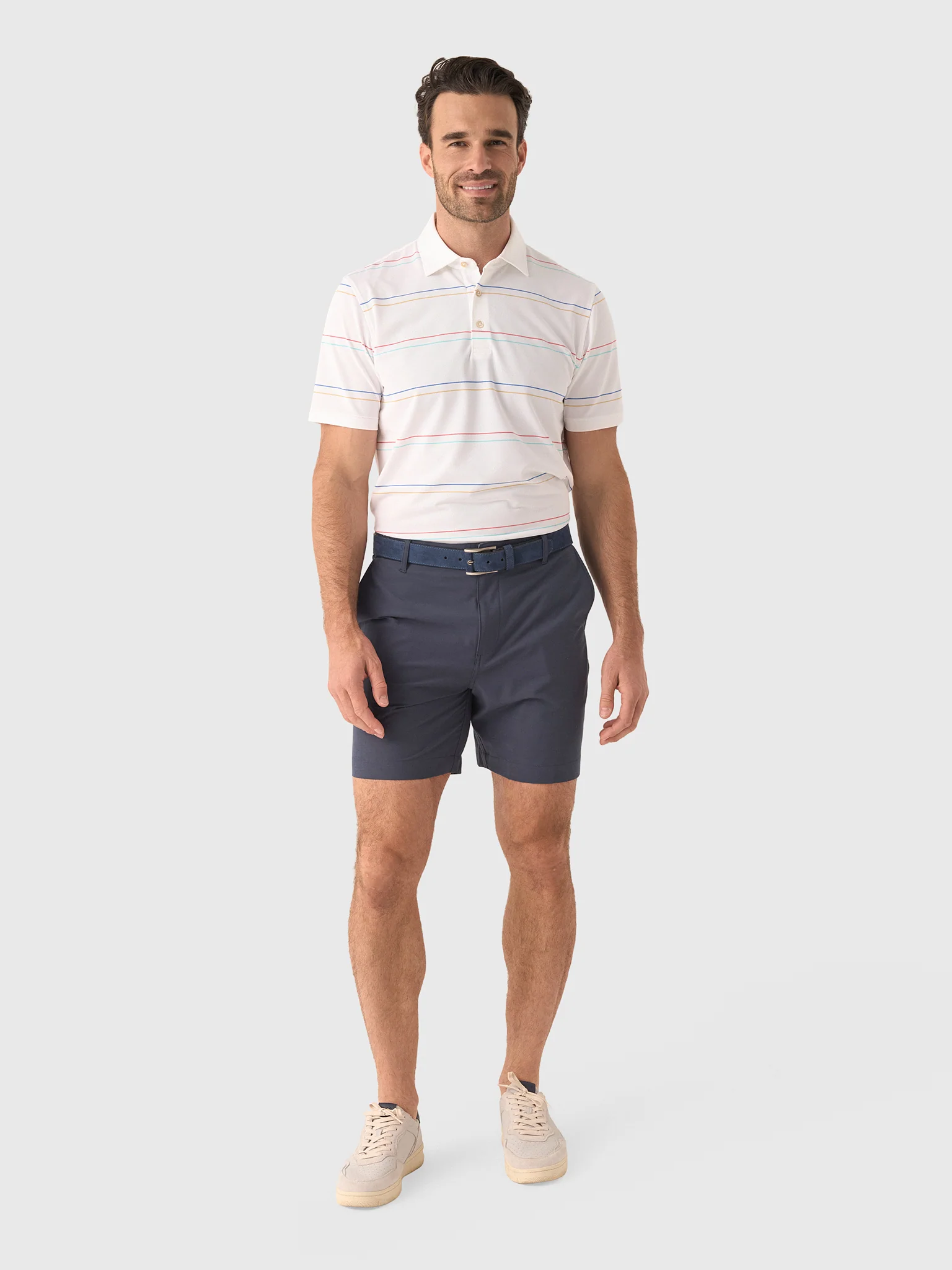 Sun Day Red Men's Heritage Jupiter Stripe Polo - Image 8