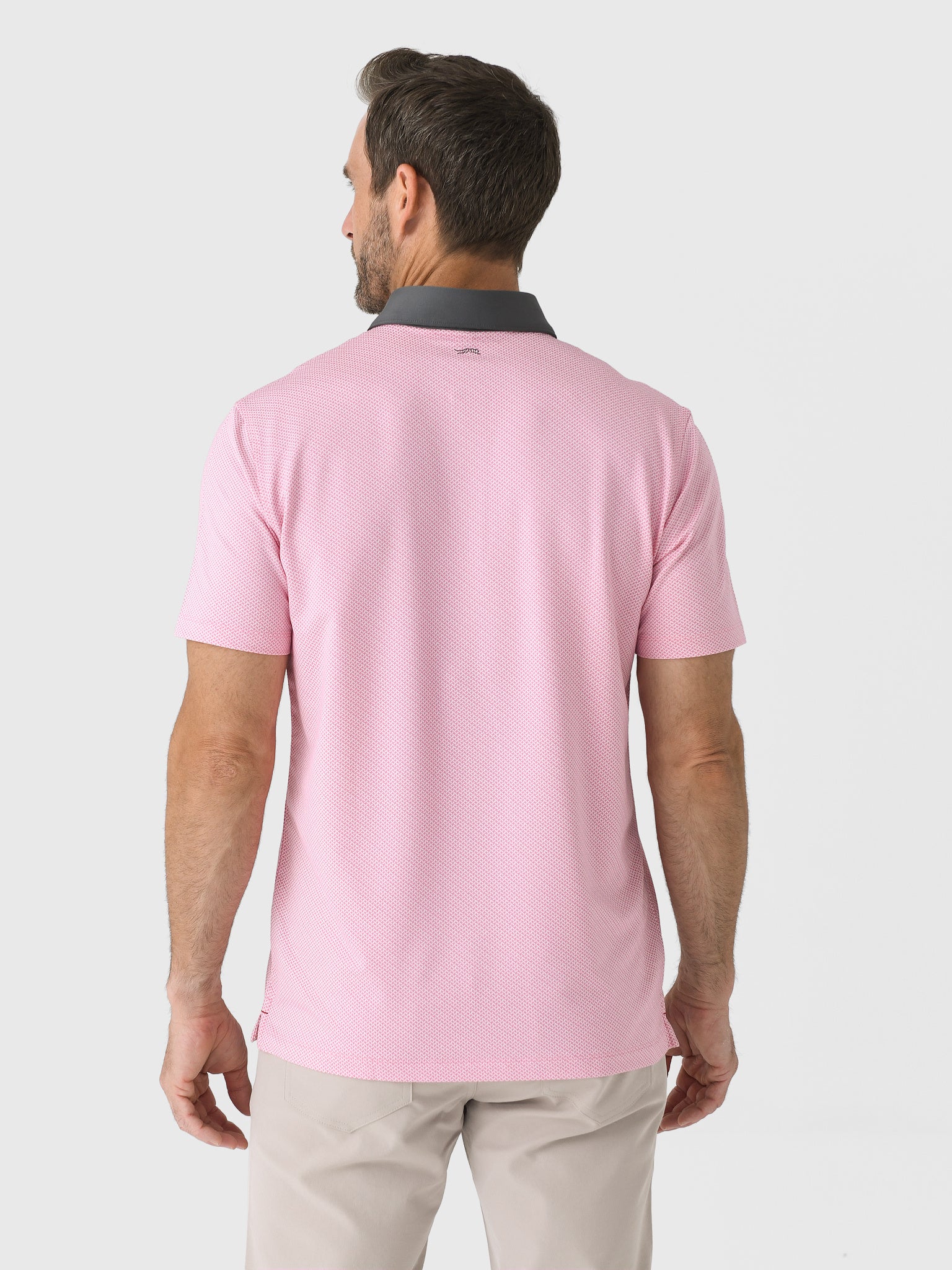 Sun Day Red Men's Refined Ax Thrower Polo - Image 4