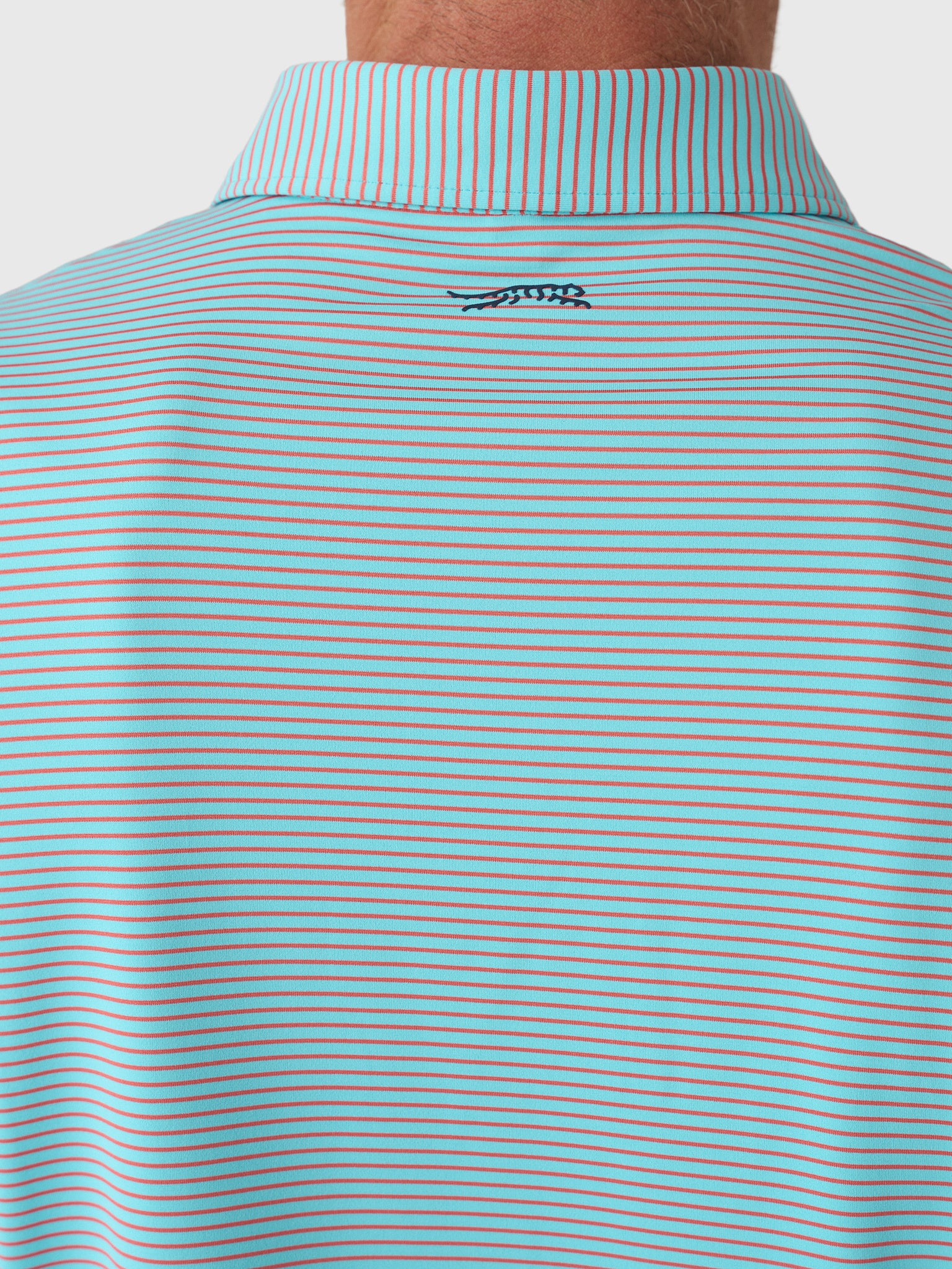 Sun Day Red Men's Refined Cypress Stripe Polo - Image 6