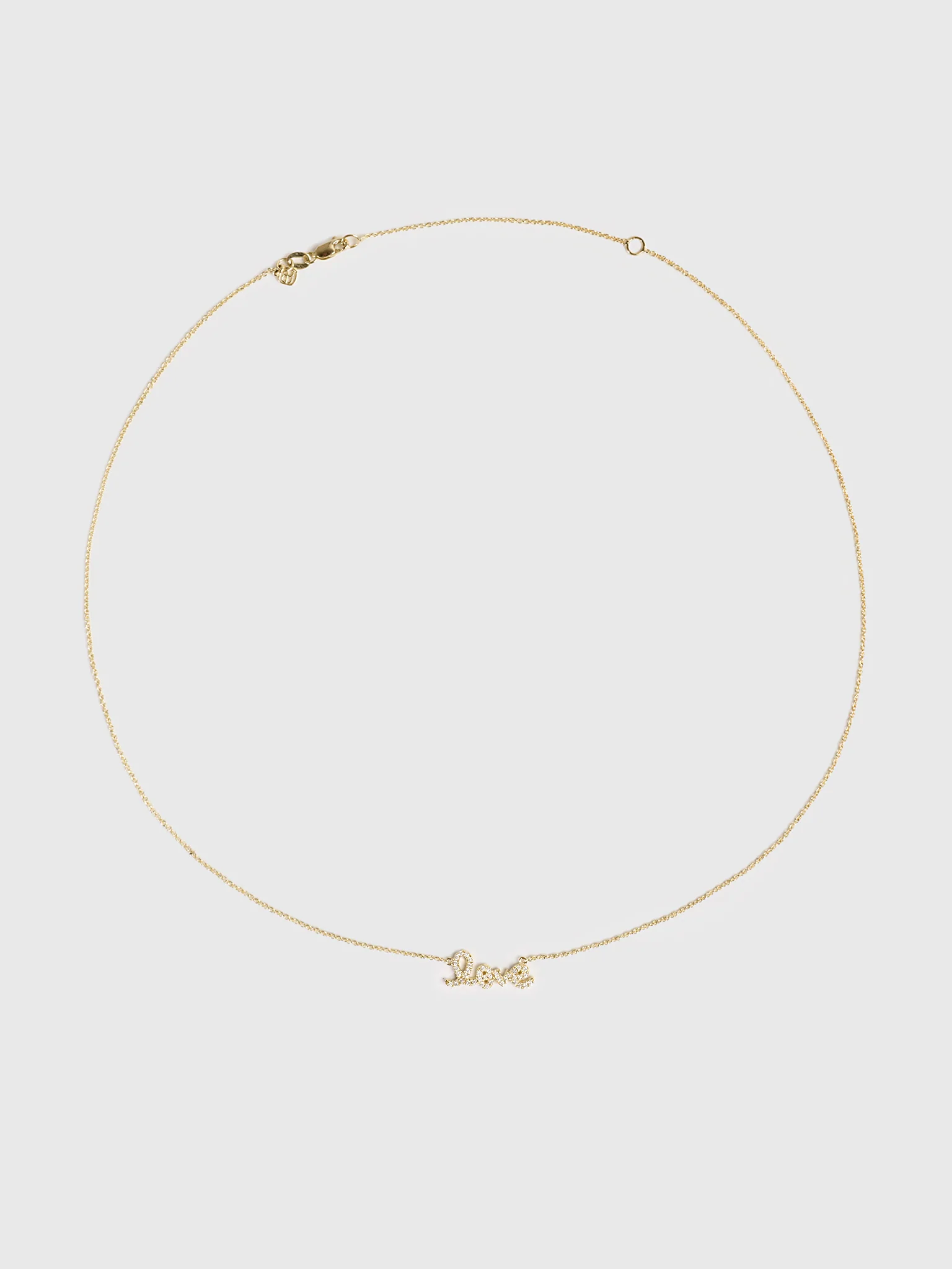 Sydney Evan Diamond Small Love Necklace
