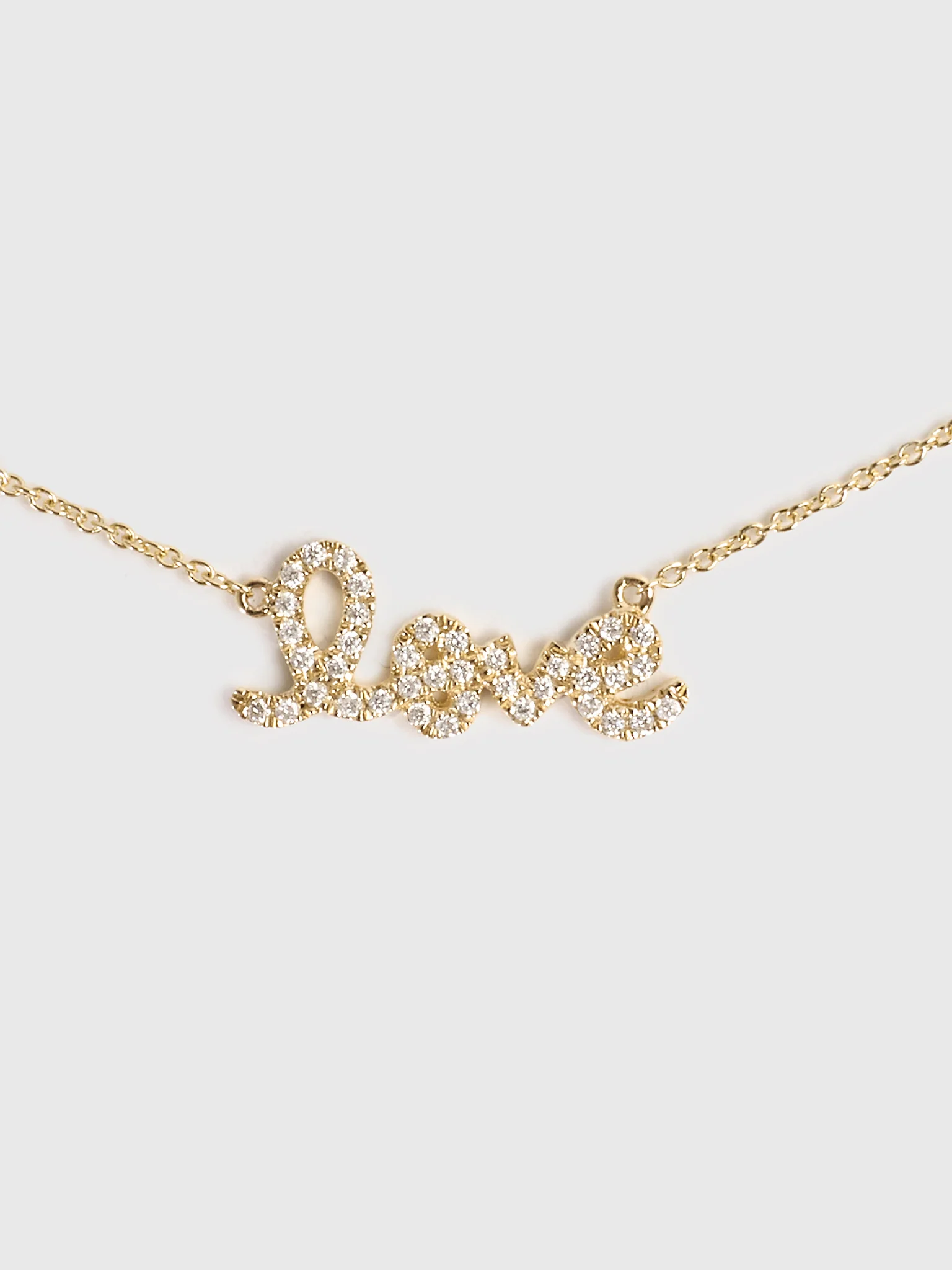 Sydney Evan Diamond Small Love Necklace - Image 3
