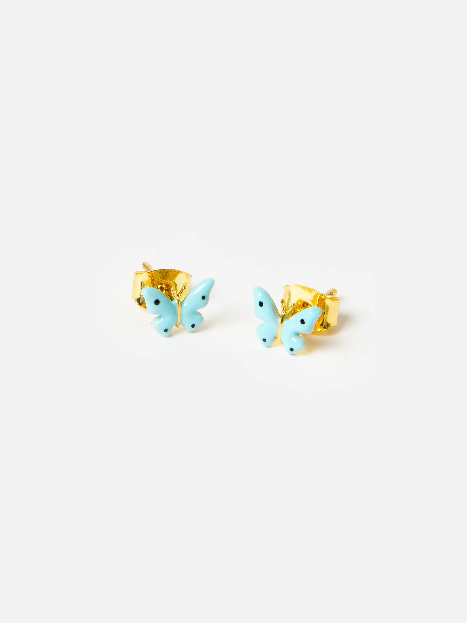 TAI Enamel Butterfly Stud Earrings