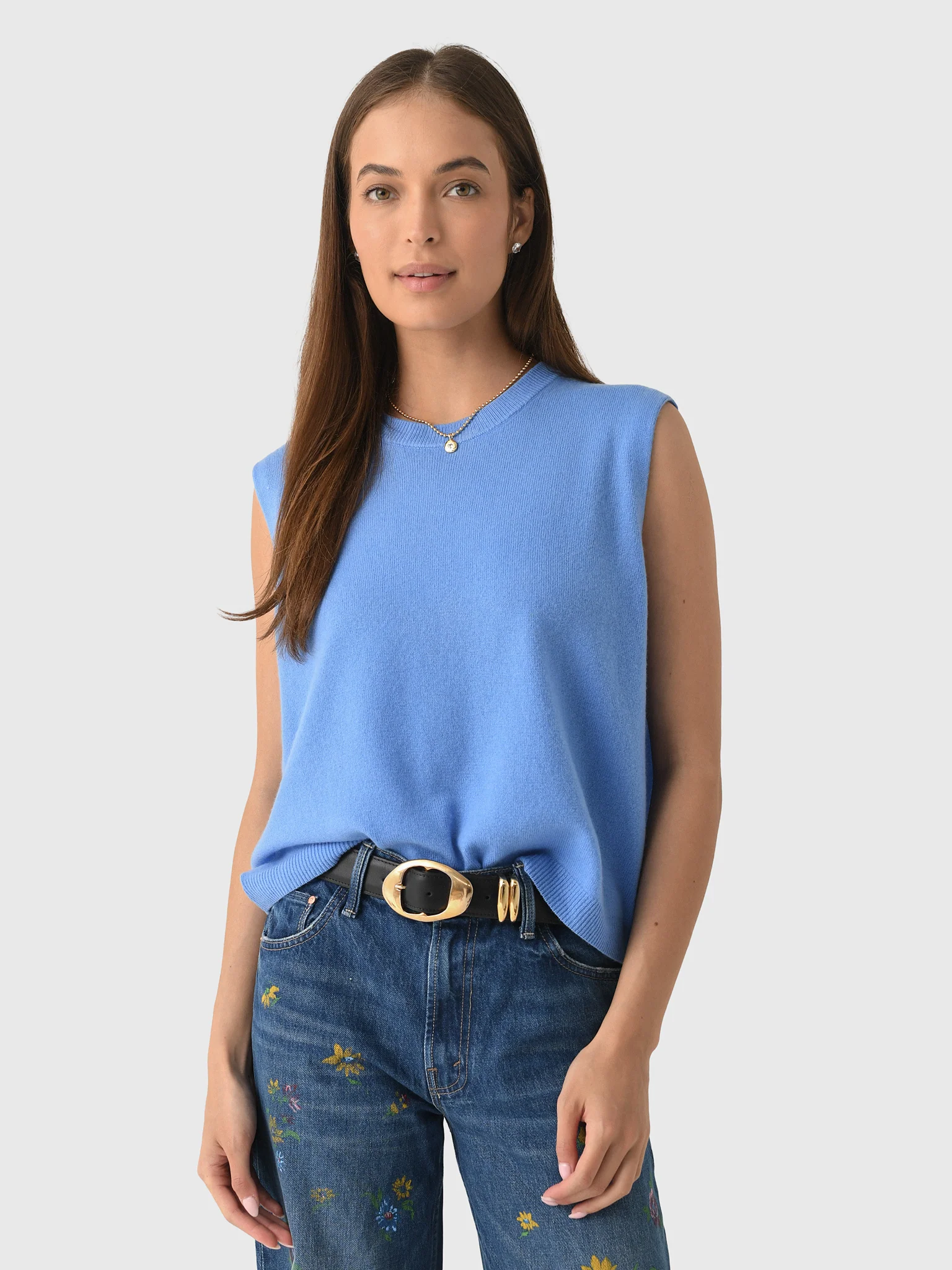 The Great Women's The Cashmere Pullover Vest