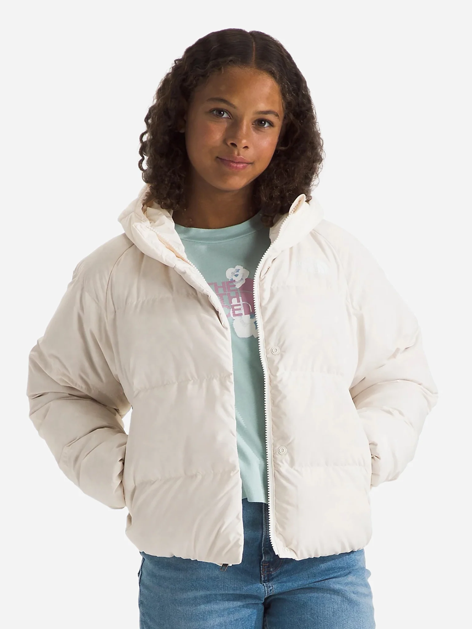 The North Face Girls' North Down Hooded Jacket - Image 4