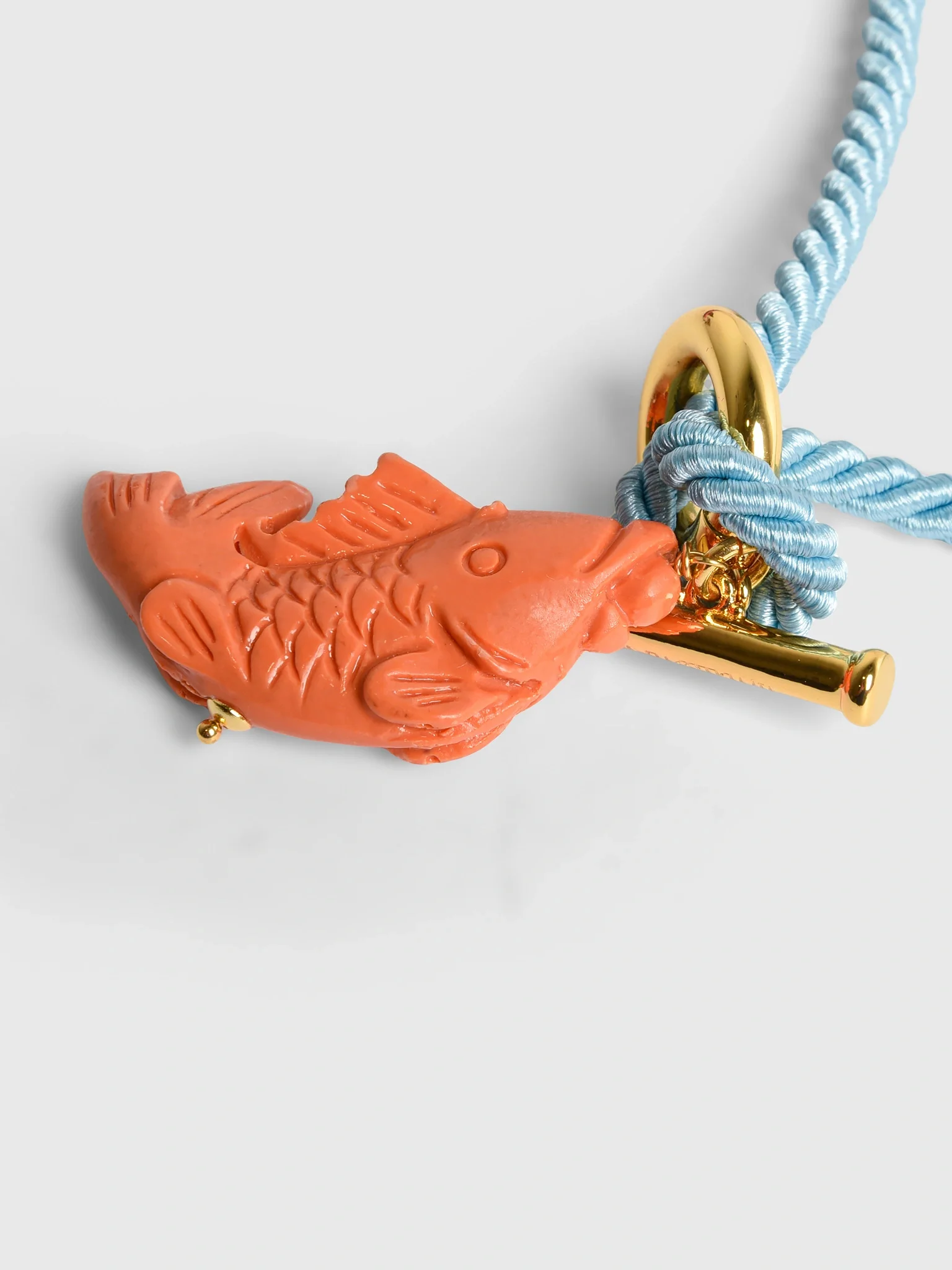 Timeless Pearly Fish Barre Cord Necklace - Image 3