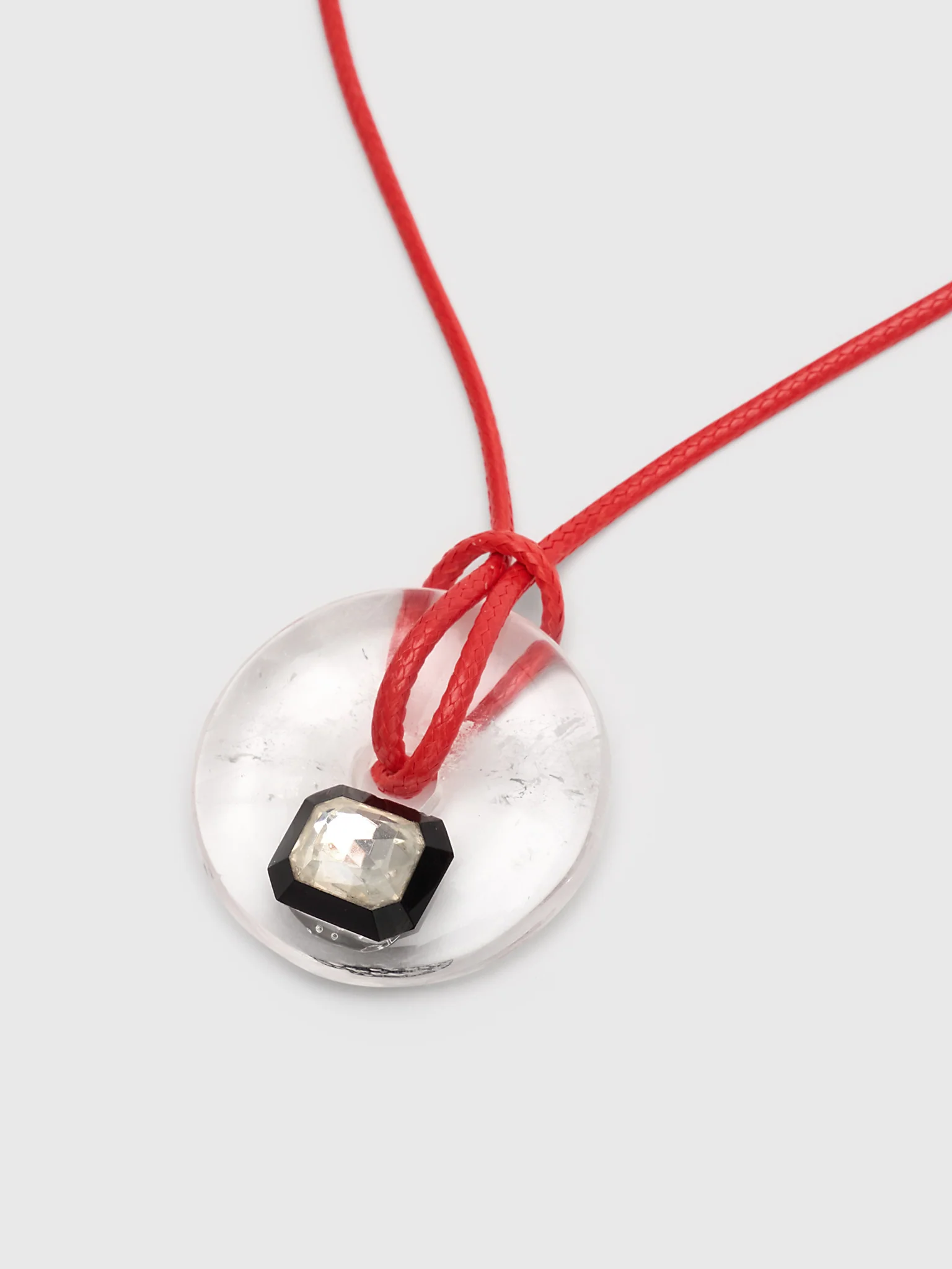 Timeless Pearly Glass Donut Necklace - Image 3