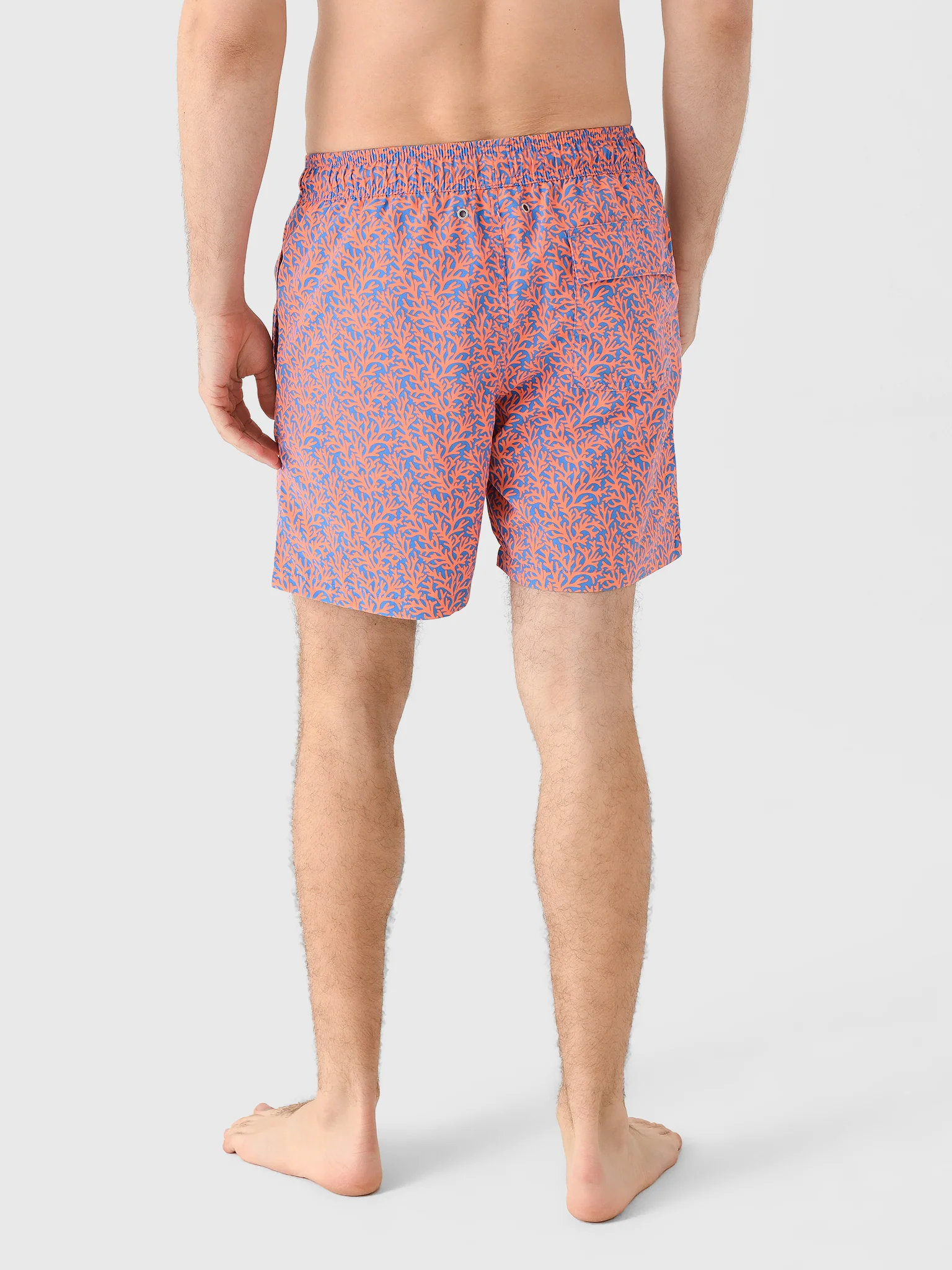 Tom + Teddy Men's Coral Swim Trunk - Image 4