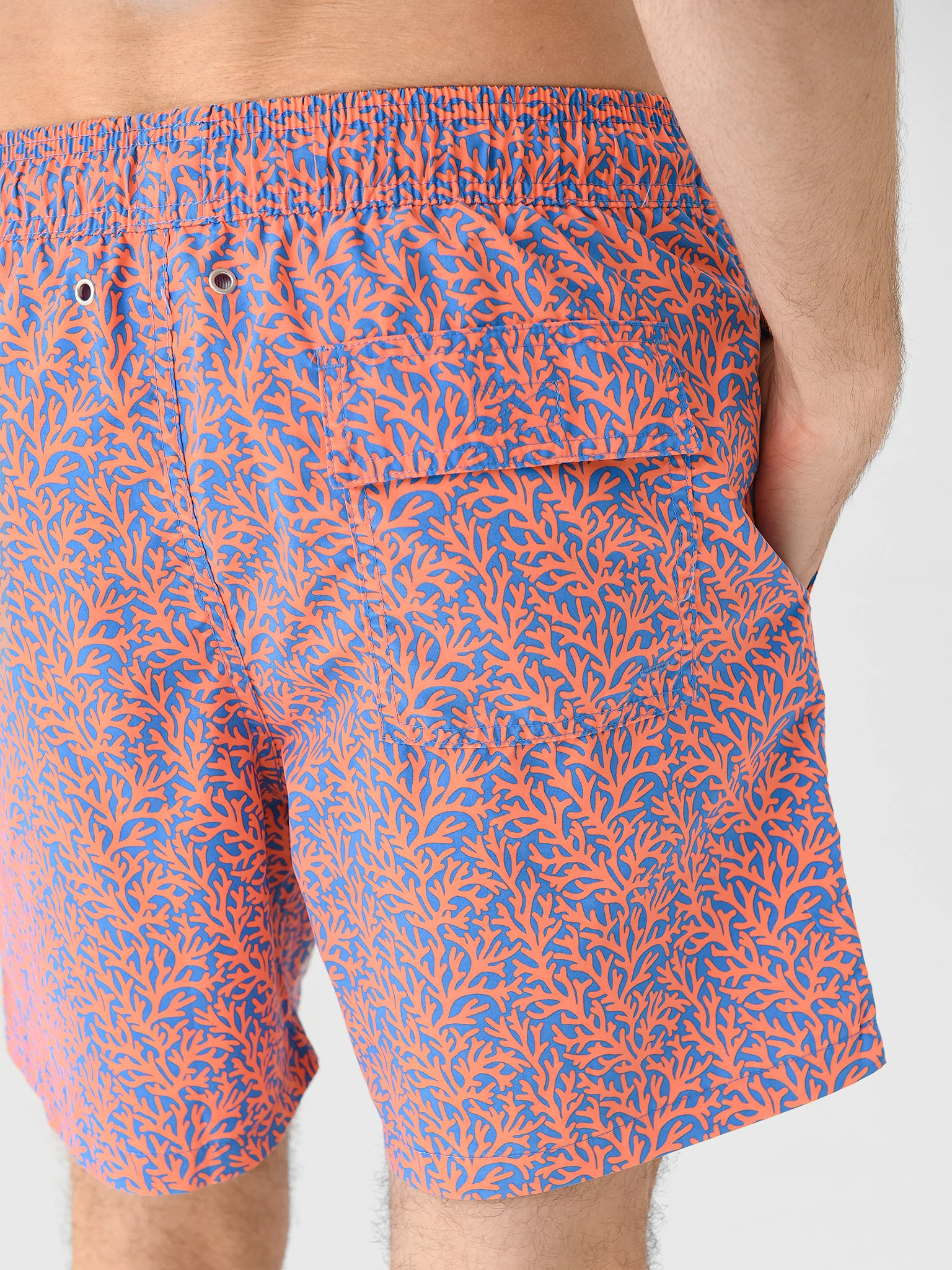 Tom + Teddy Men's Coral Swim Trunk - Image 5