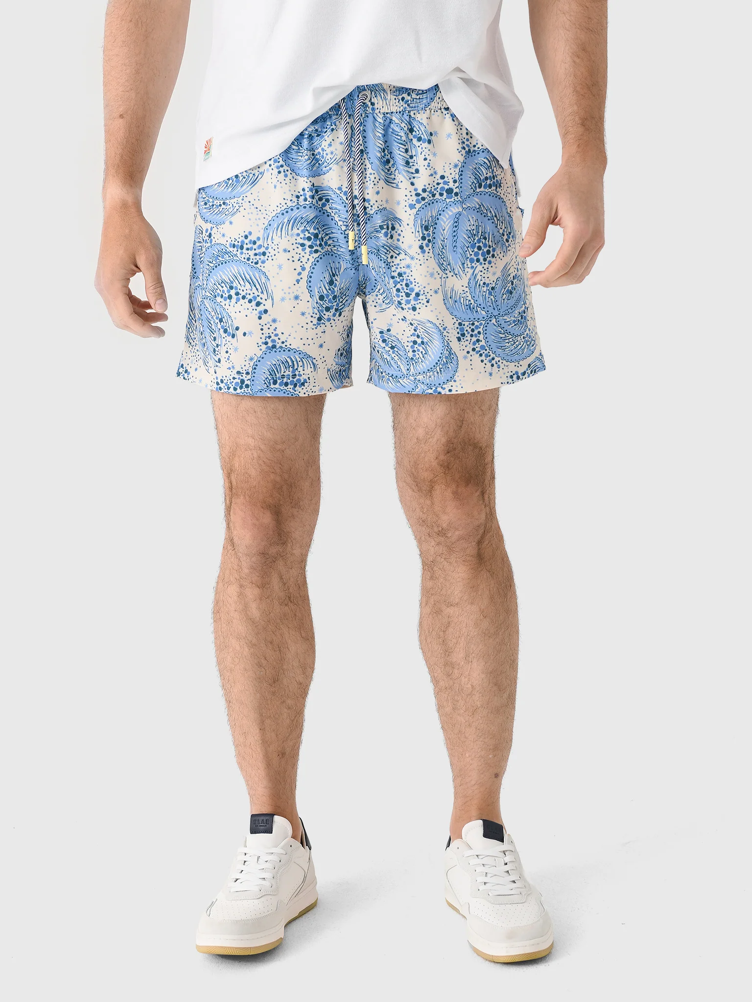 Tombolo Men's Palm Fronds Swim Trunk