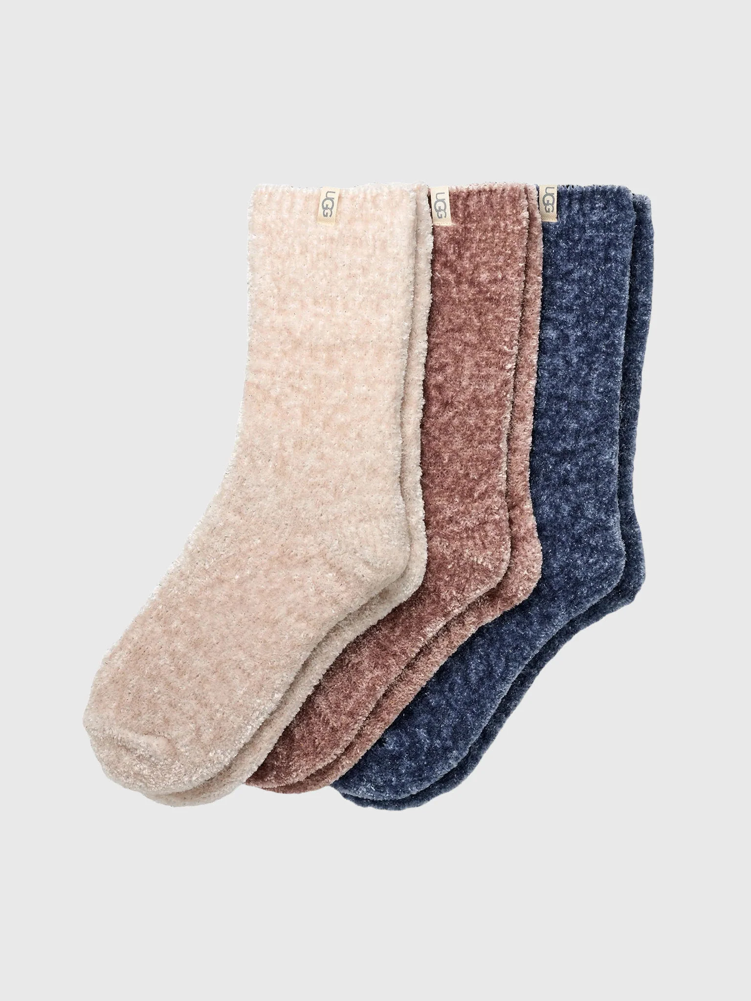 UGG Women's Leda Sparkle 3-Pack Socks