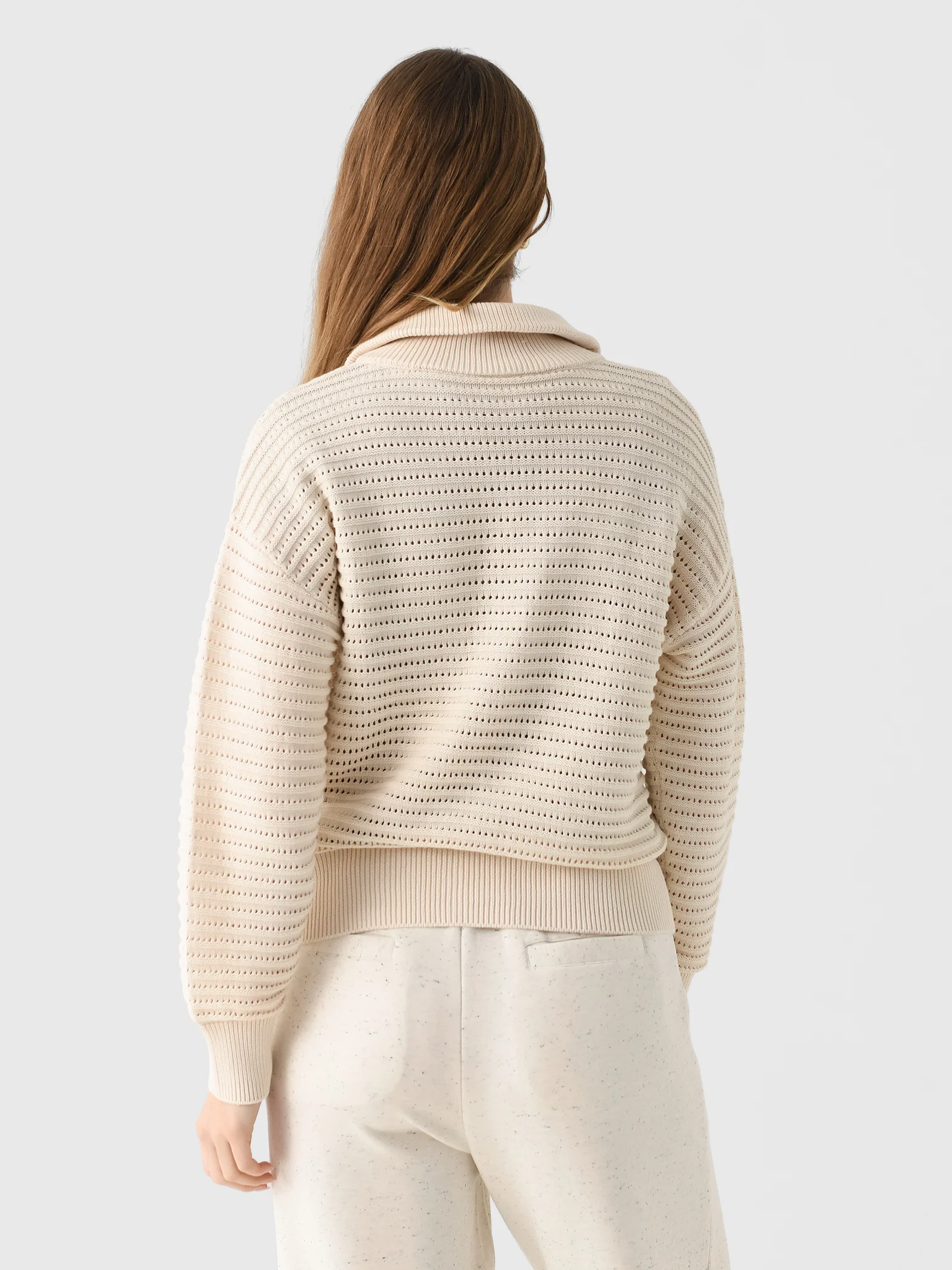 Varley Women's Tara Pointelle Half-Zip - Image 4
