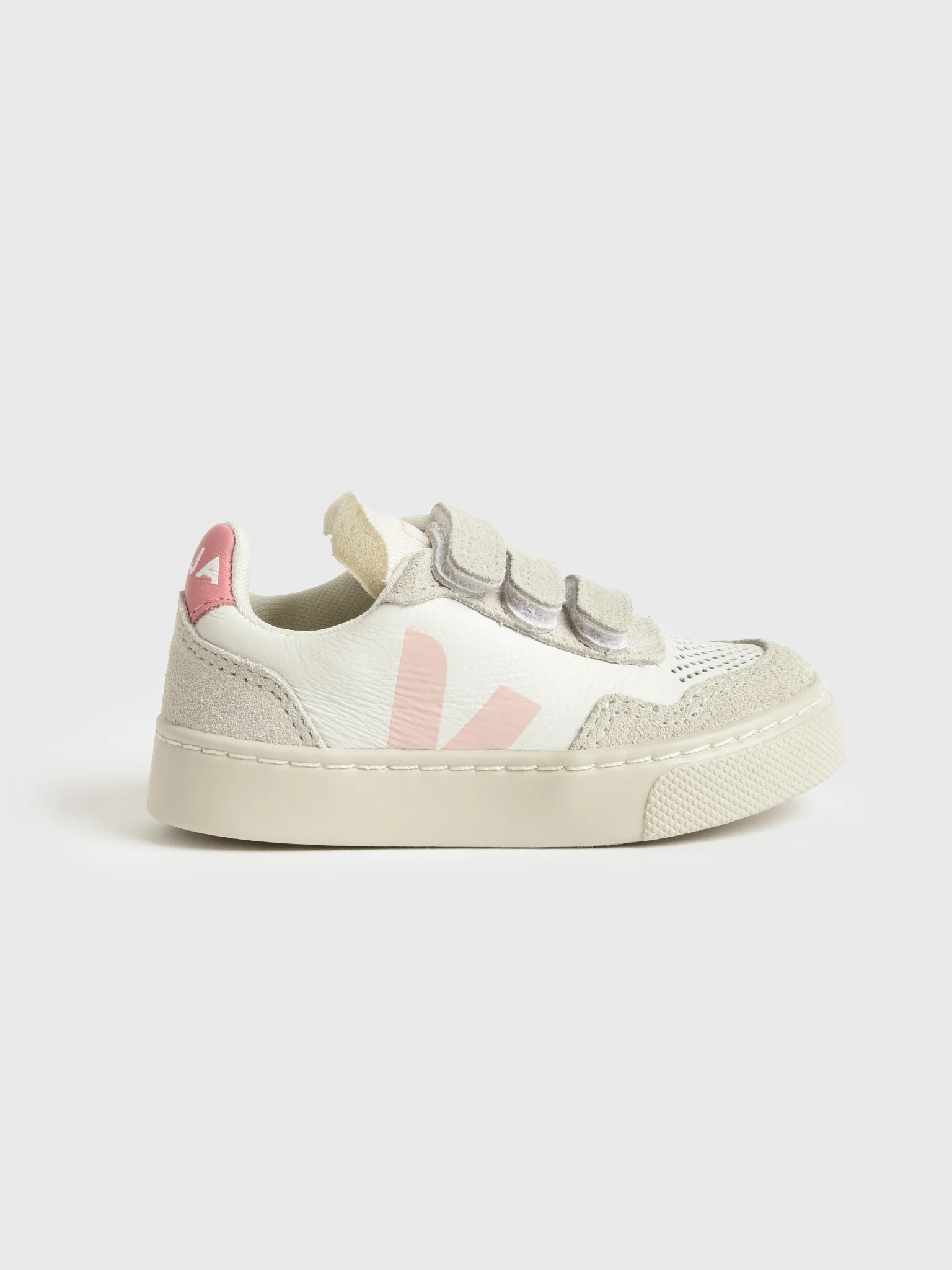 VEJA Kids' Small V-90 Leather Sneaker - Image 3