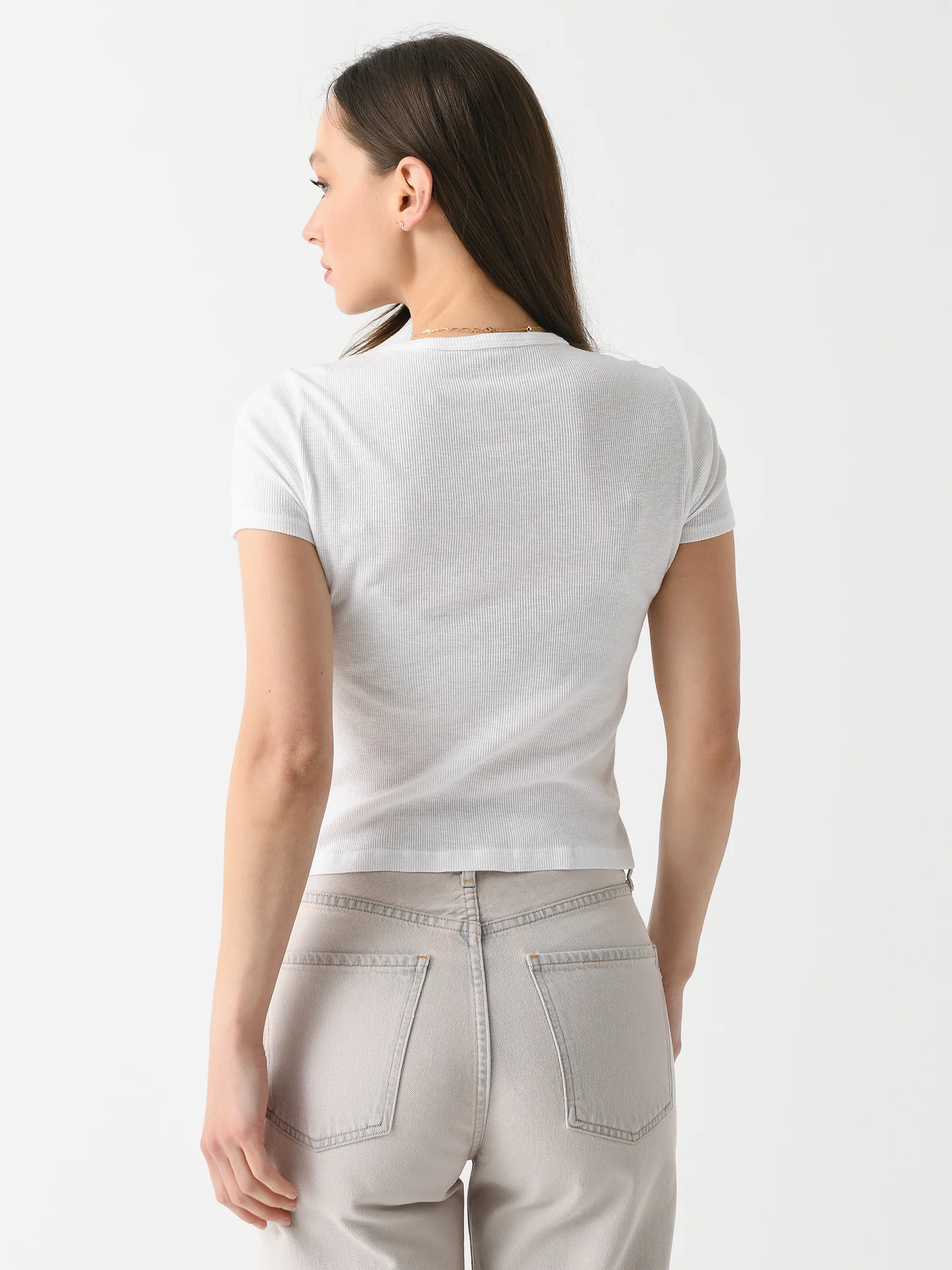 Velvet Women's Brenny Ribbed Tee - Image 4