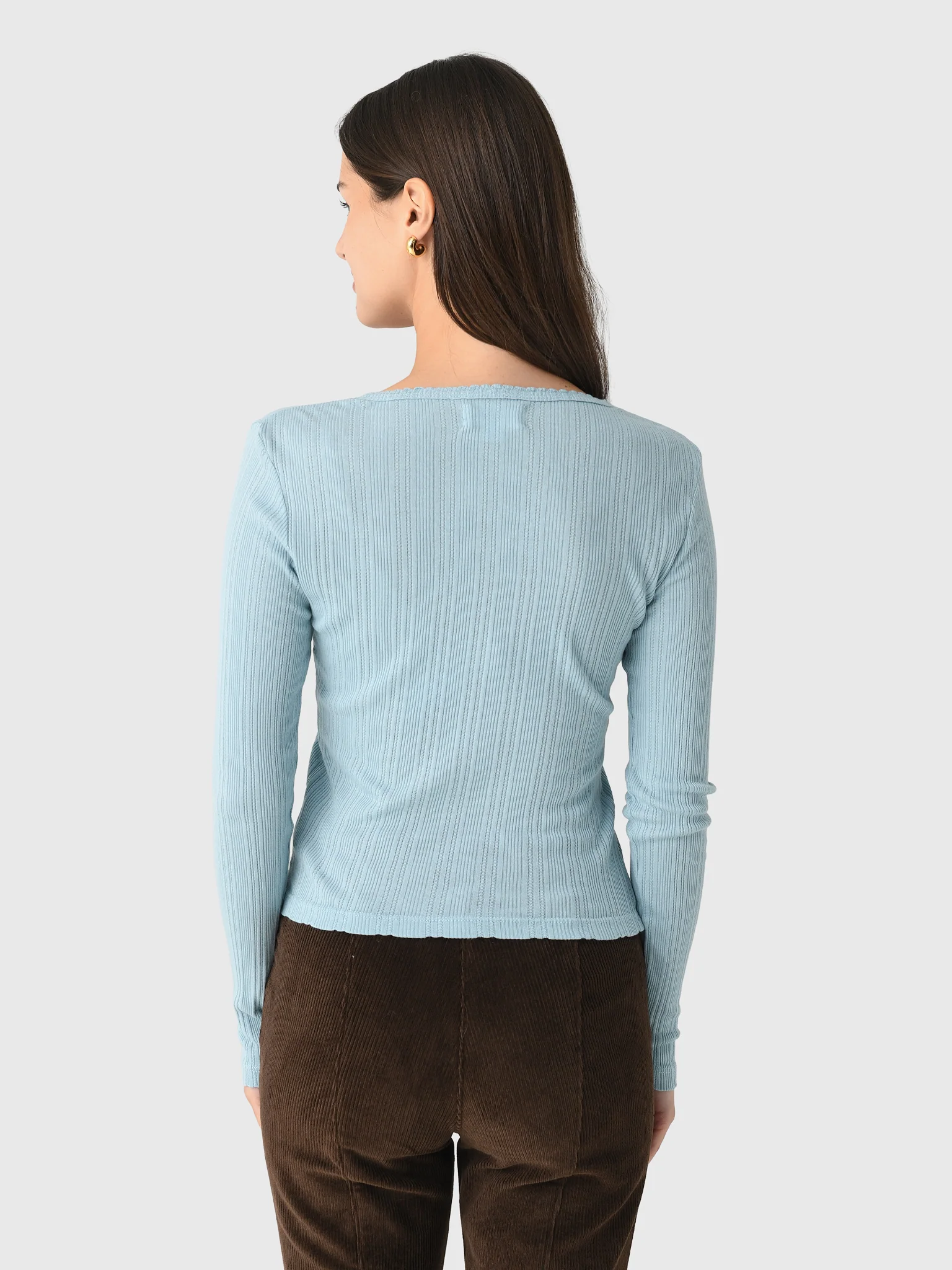 Velvet Women's Winona Pointelle Henley Top - Image 4
