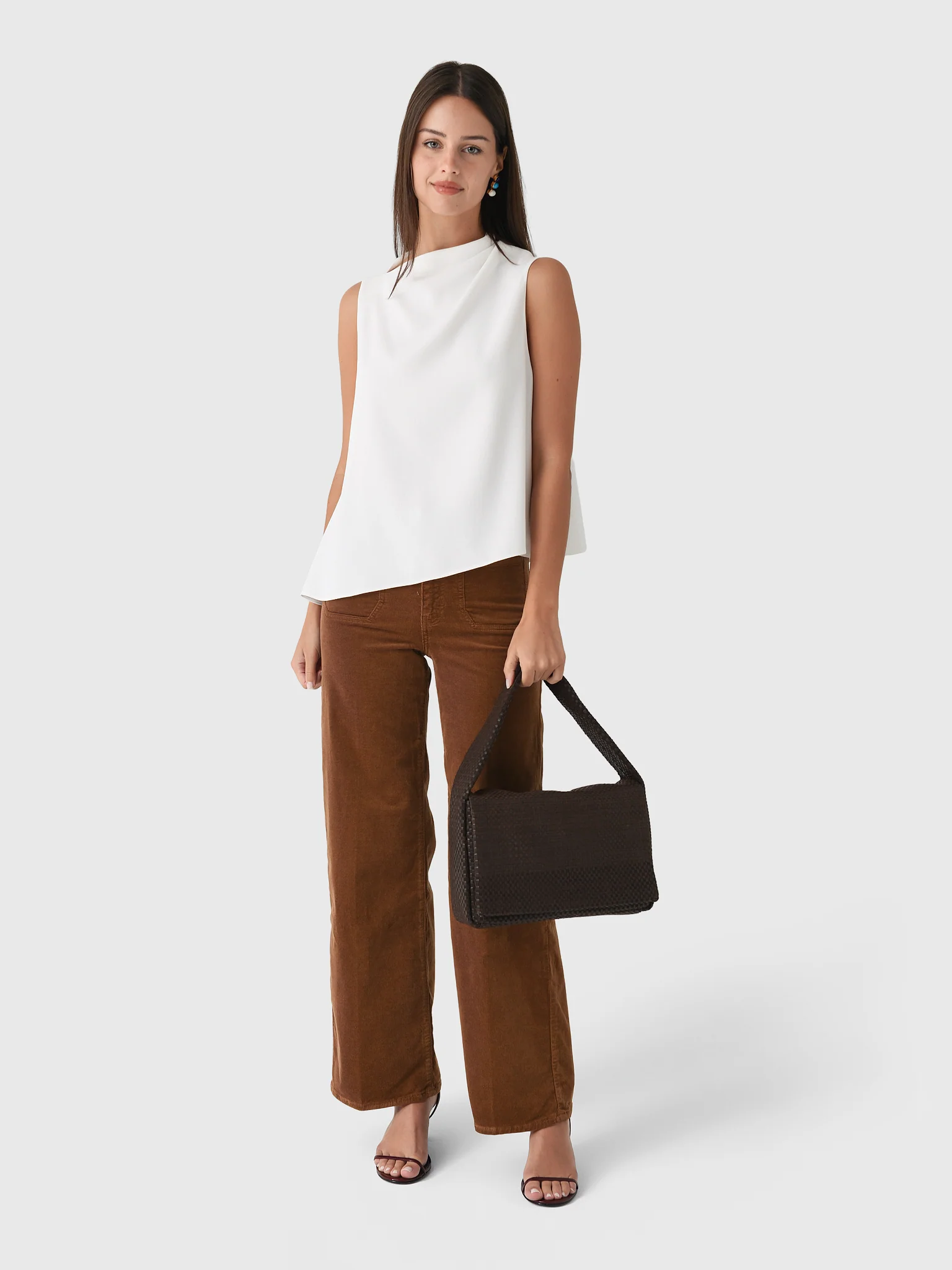 Vince Women's A-Line Asymmetrical Draped Top - Image 2