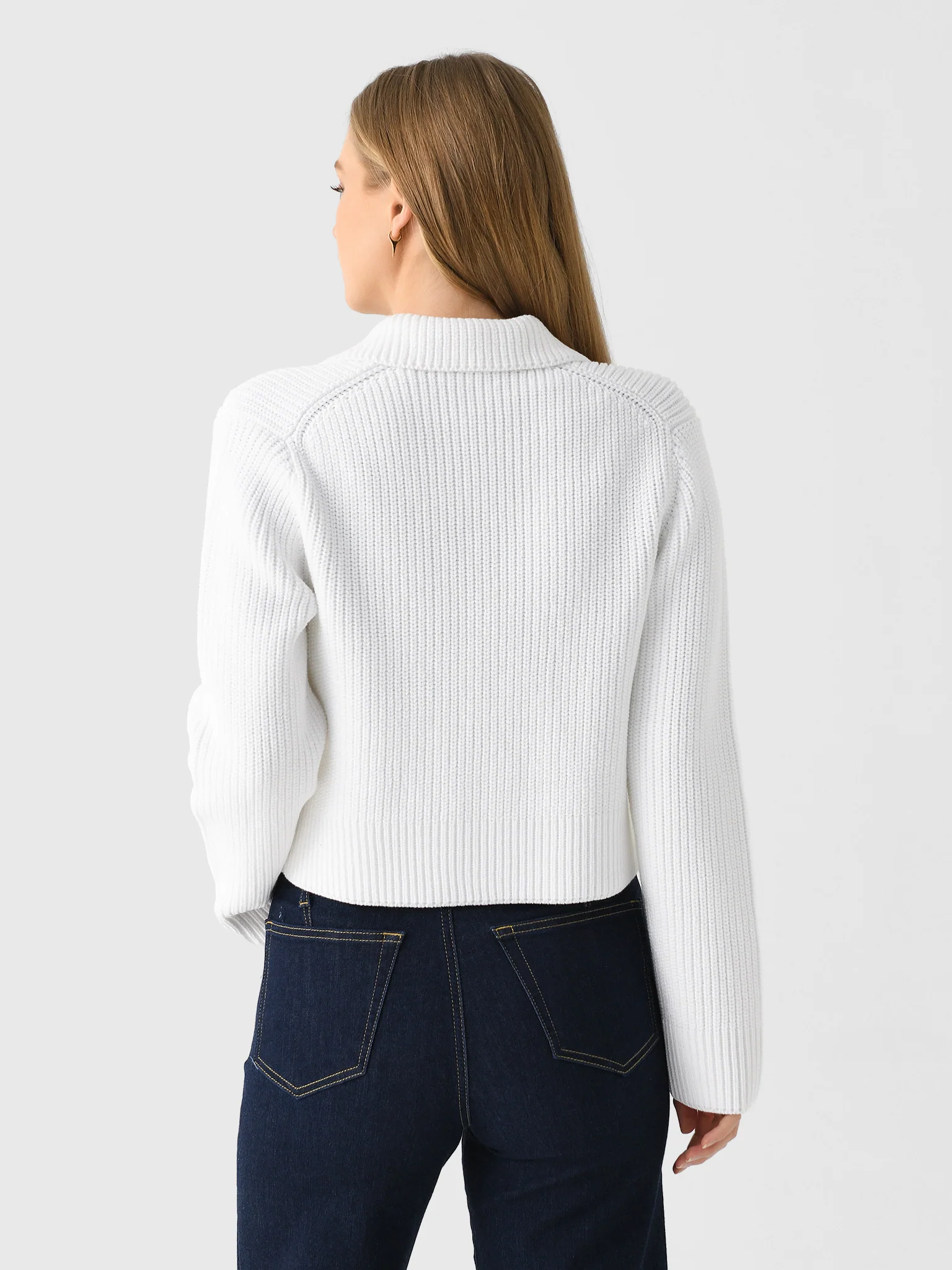 Vince Women's Cotton-Blend Double-Breasted Sweater Jacket - Image 5