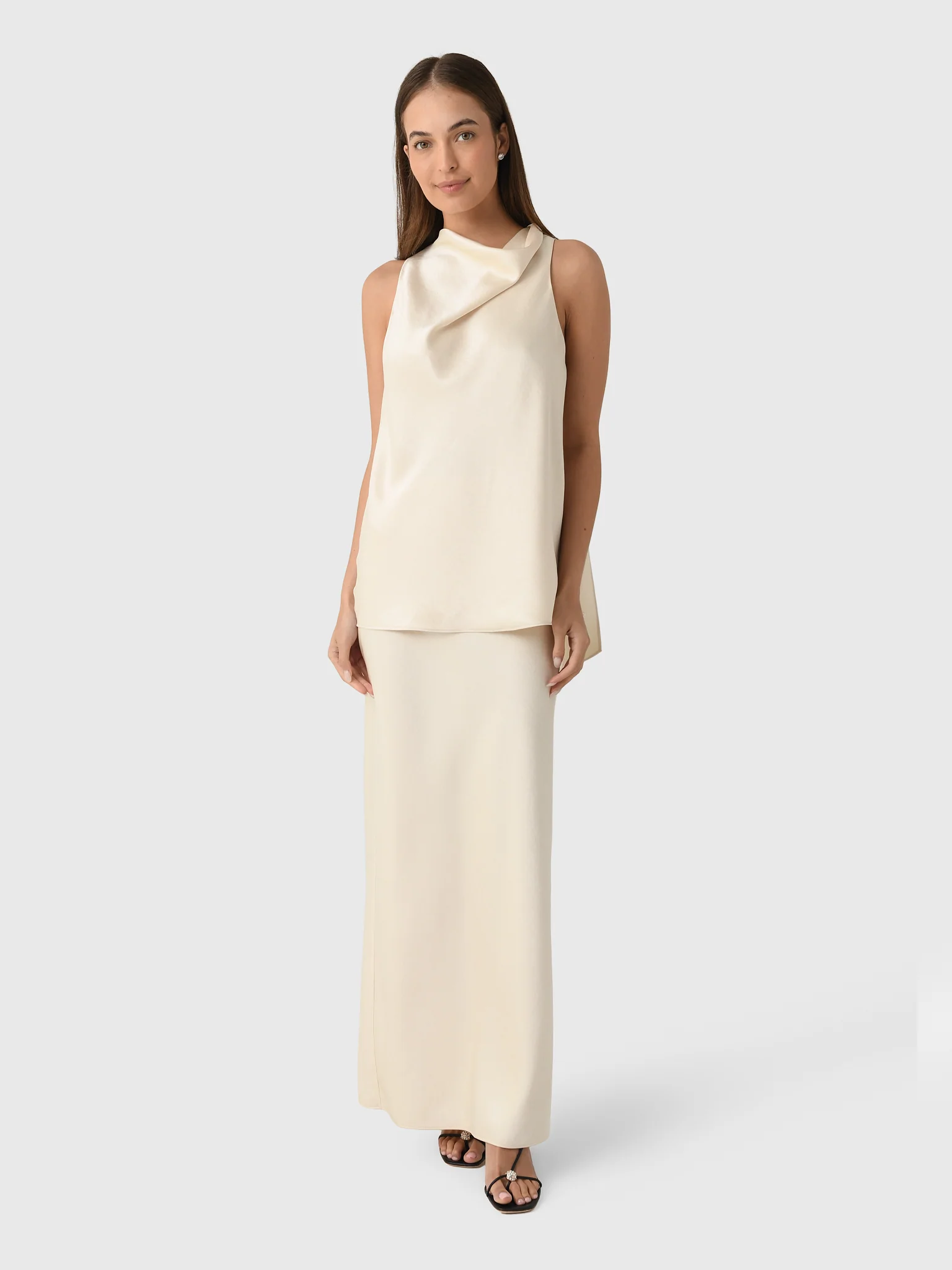 Vince Women's Satin Scarf Top - Image 2