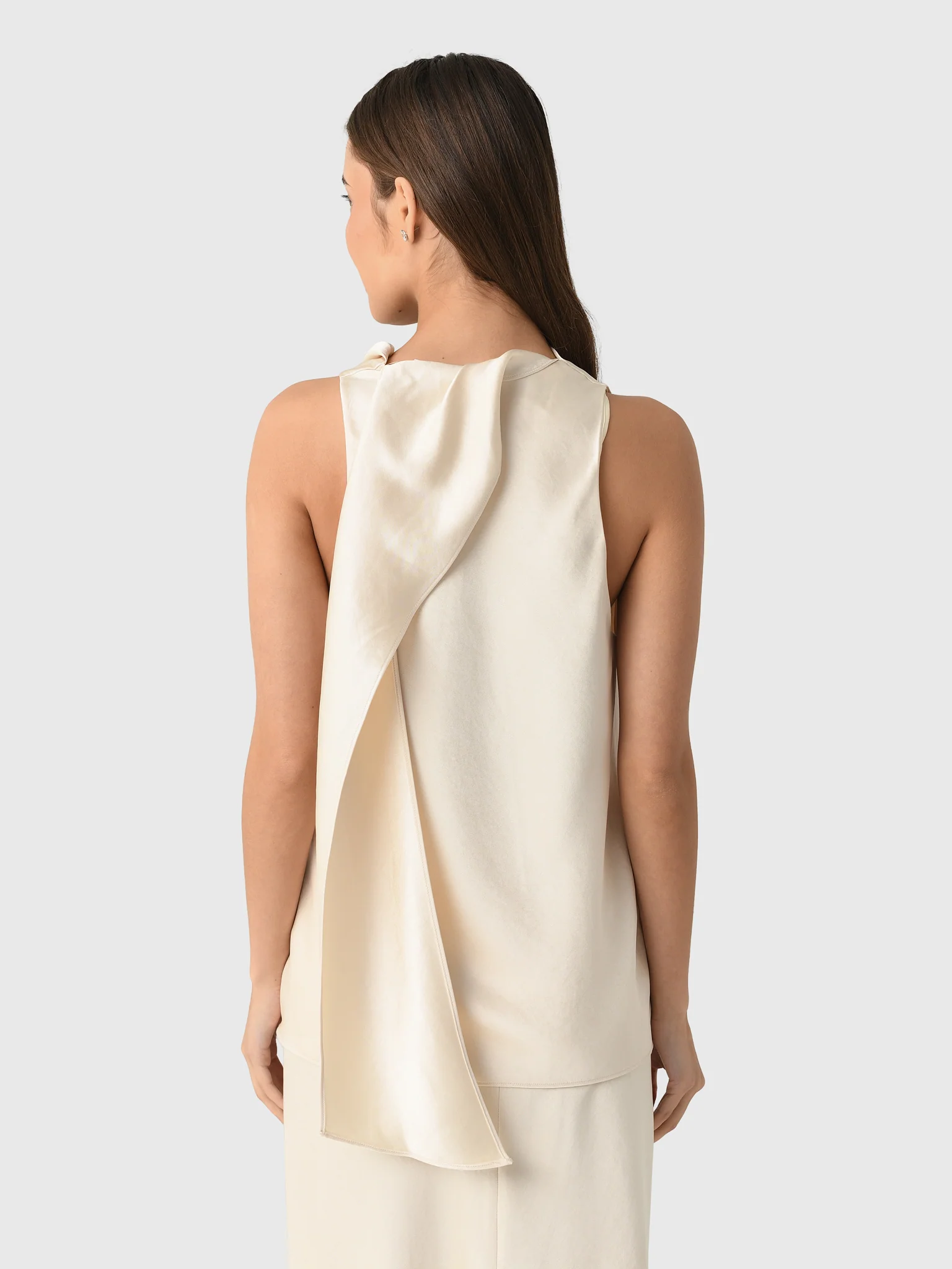 Vince Women's Satin Scarf Top - Image 4