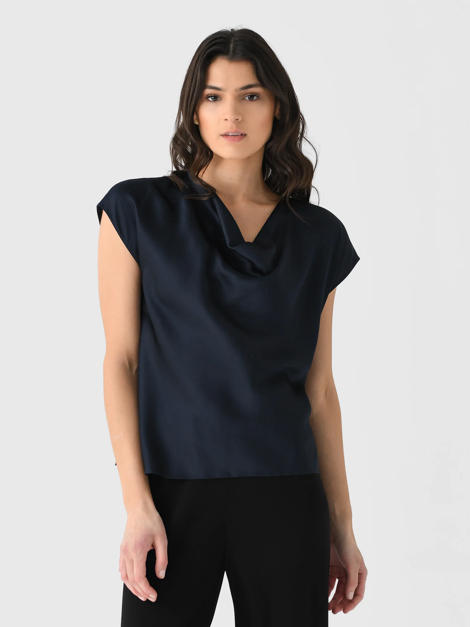 Vince Women's Silk Cowl-Neck Blouse - Image 17