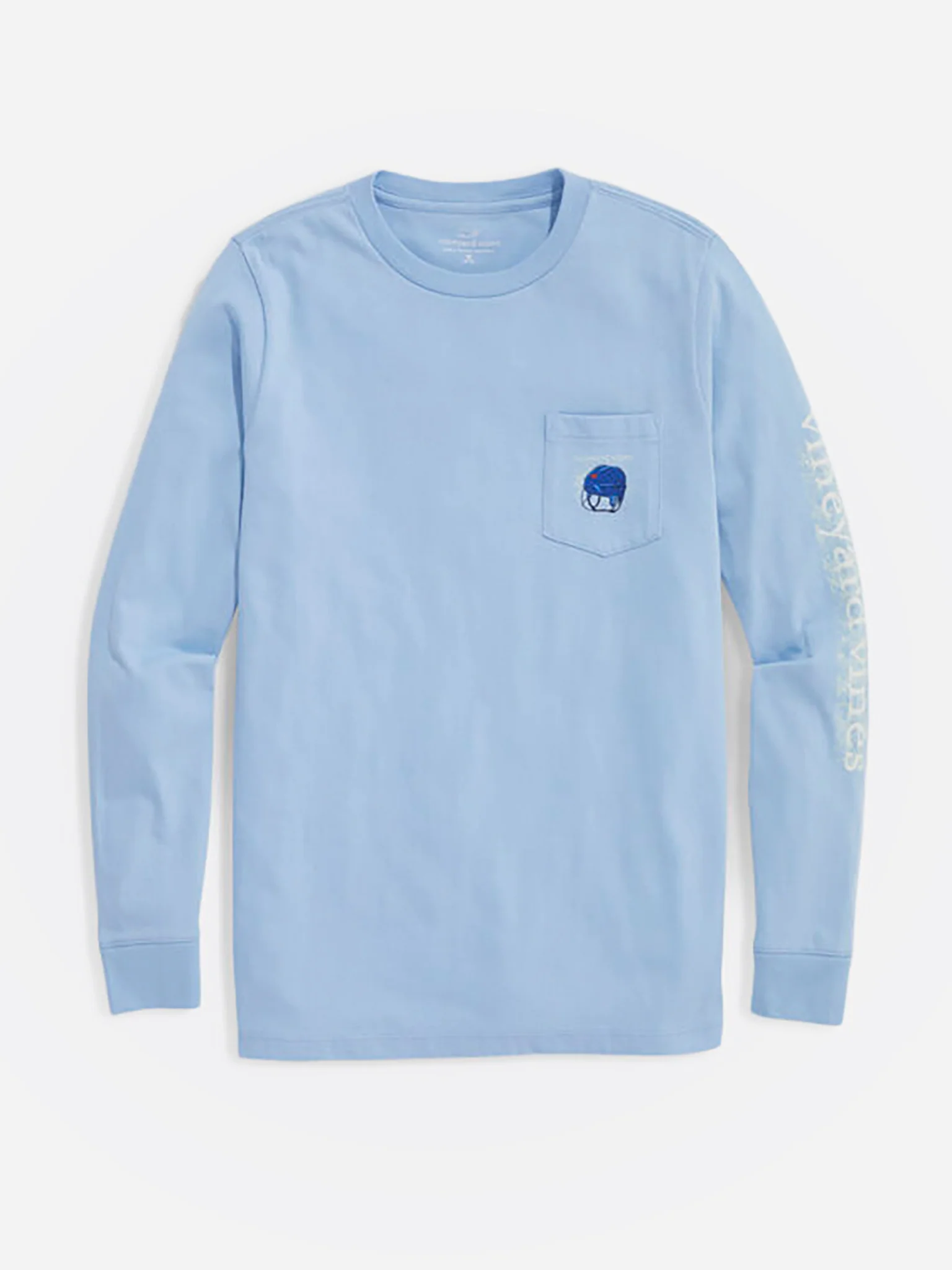 Vineyard Vines Boys' Glow-In-The-Dark Hockey Helmet Long Sleeve Pocket Tee
