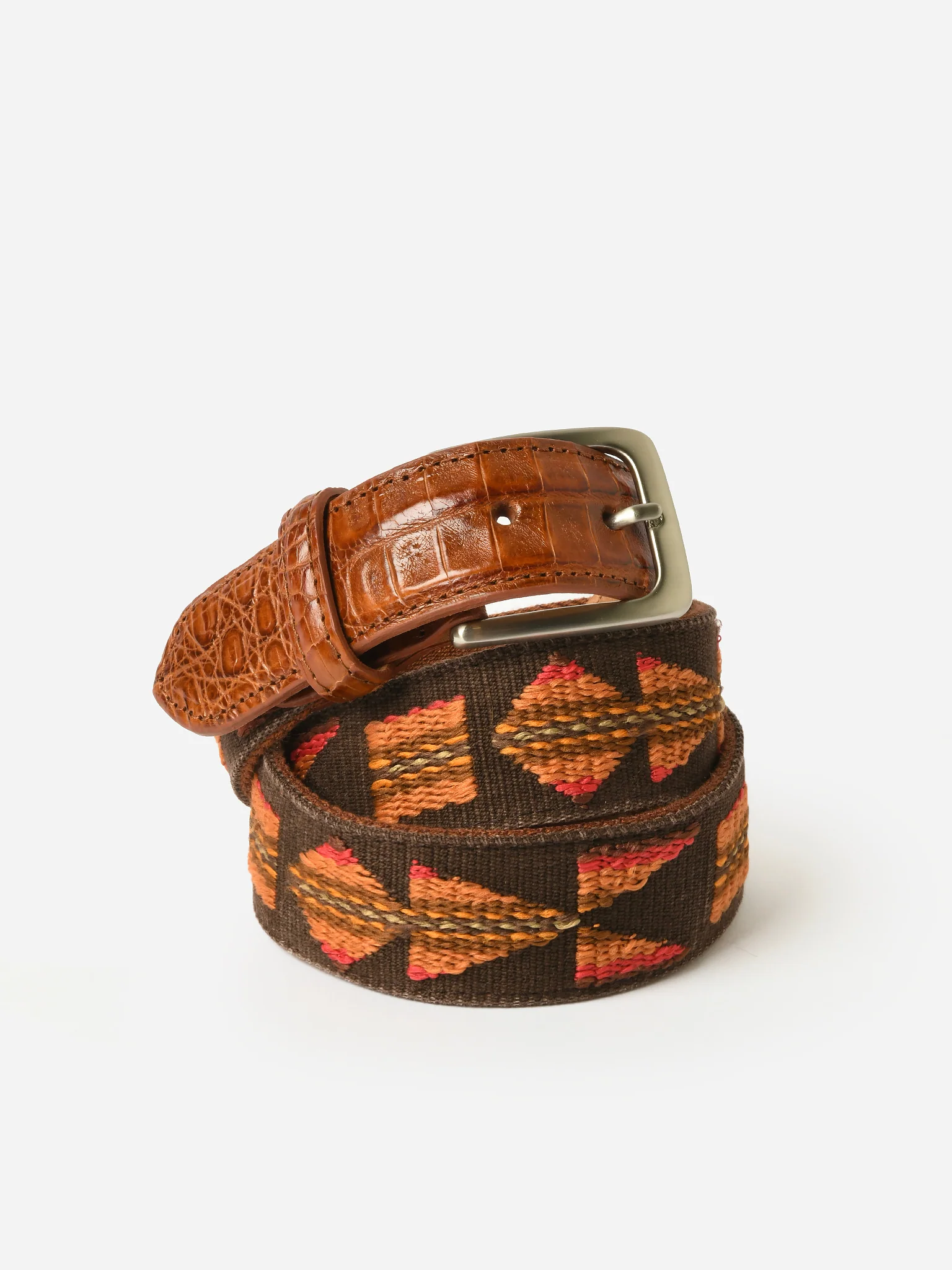 W. Kleinberg Men's Needlepoint Belt