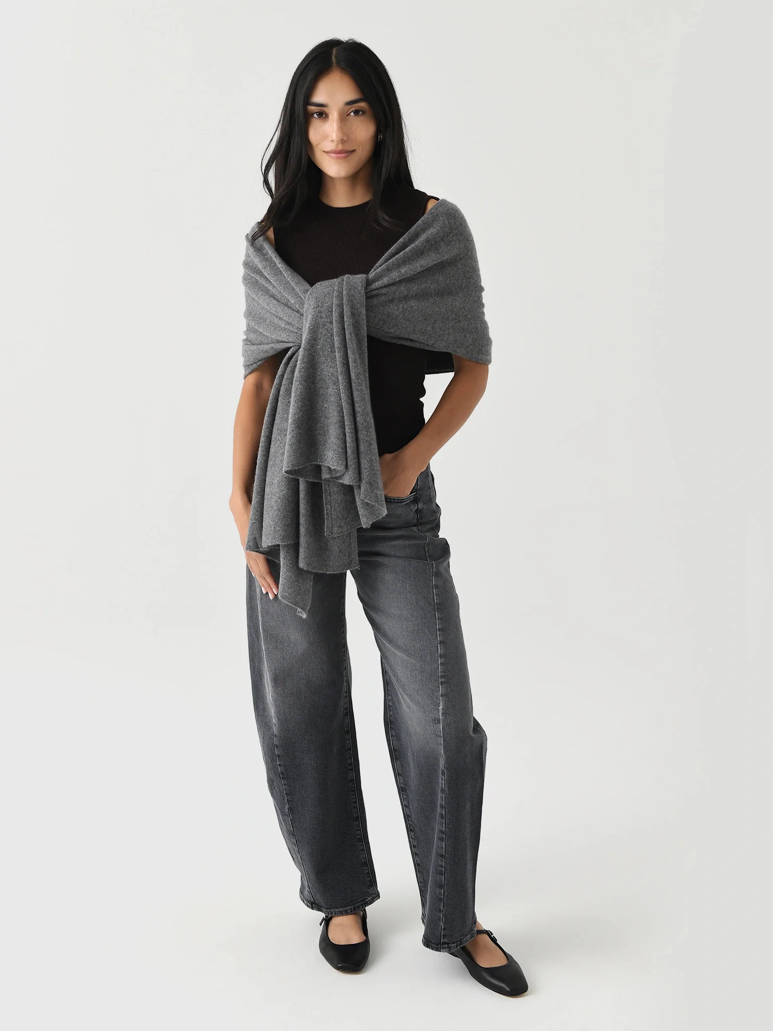 White + Warren Cashmere Travel Wrap - Image 4