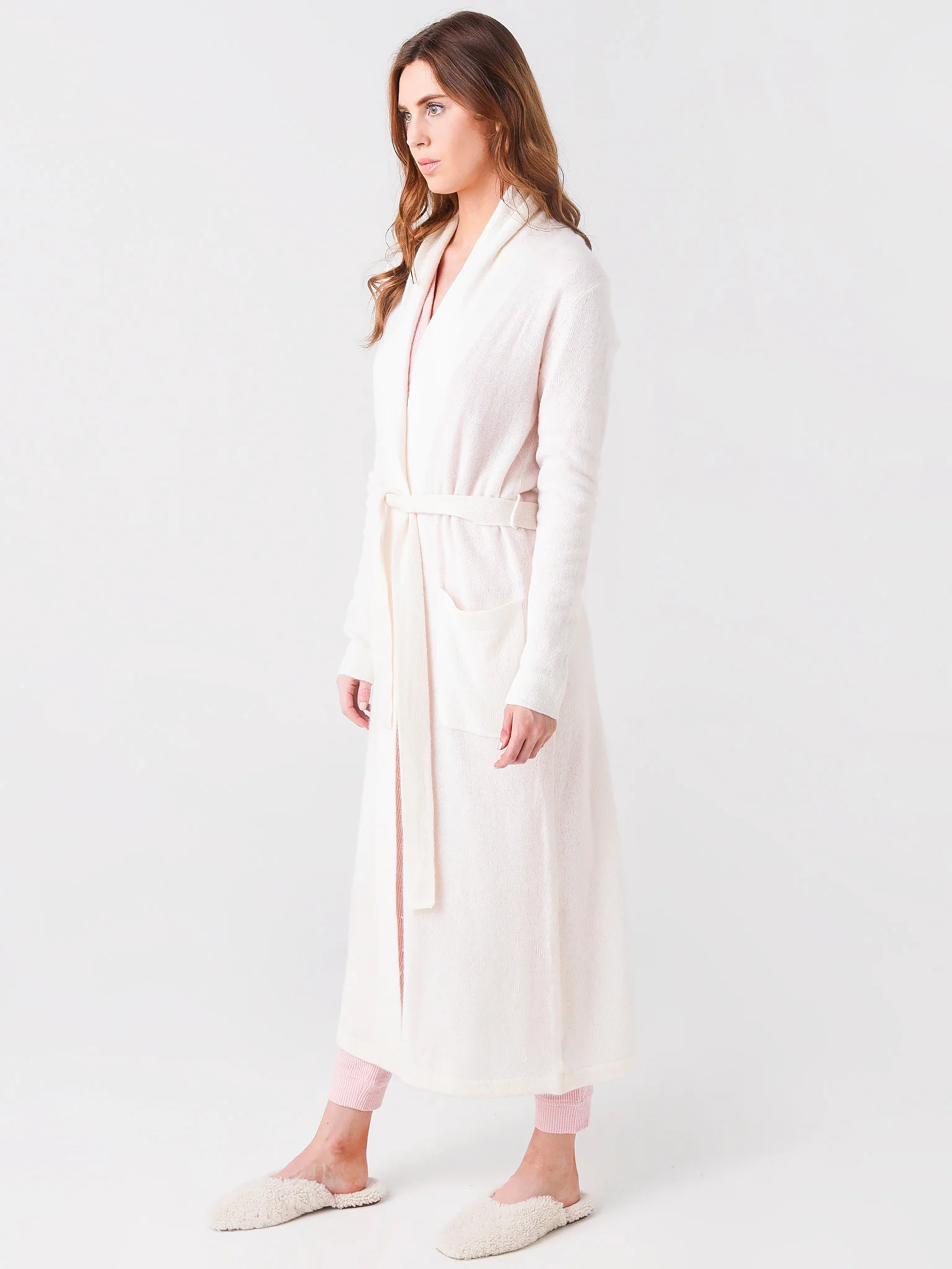 White + Warren Women's Long Cashmere Robe - Image 3