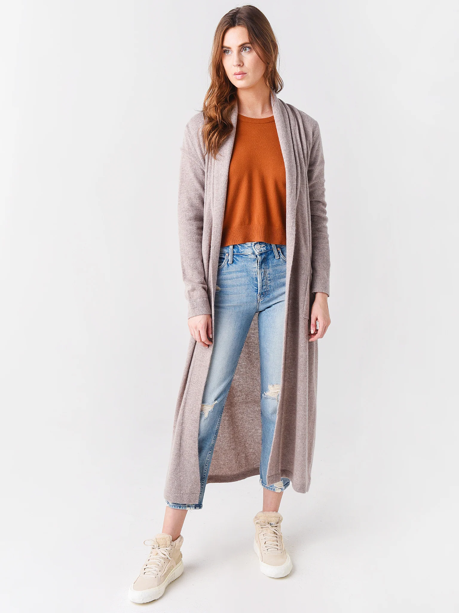 White + Warren Women's Long Cashmere Robe - Image 5